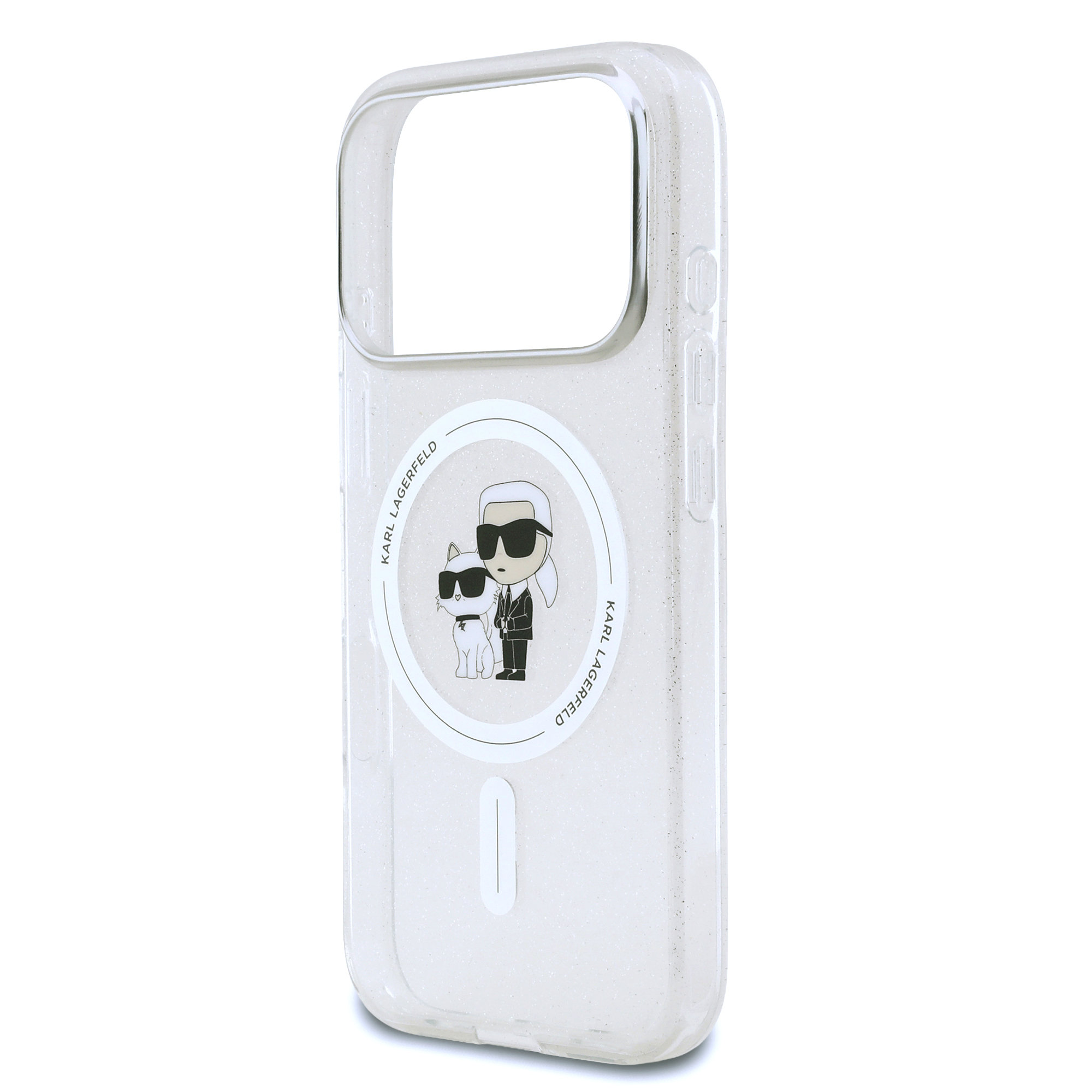 iPhone 17 Pro Max - KARL LAGERFELD Glitter Transparent - 6