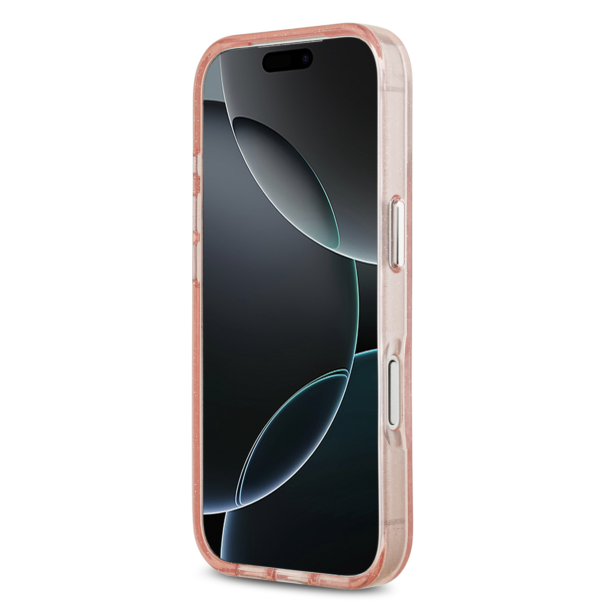 iPhone 17 Pro Max - KARL LAGERFELD Glitter Karl&Choupette Heads Pink - 5