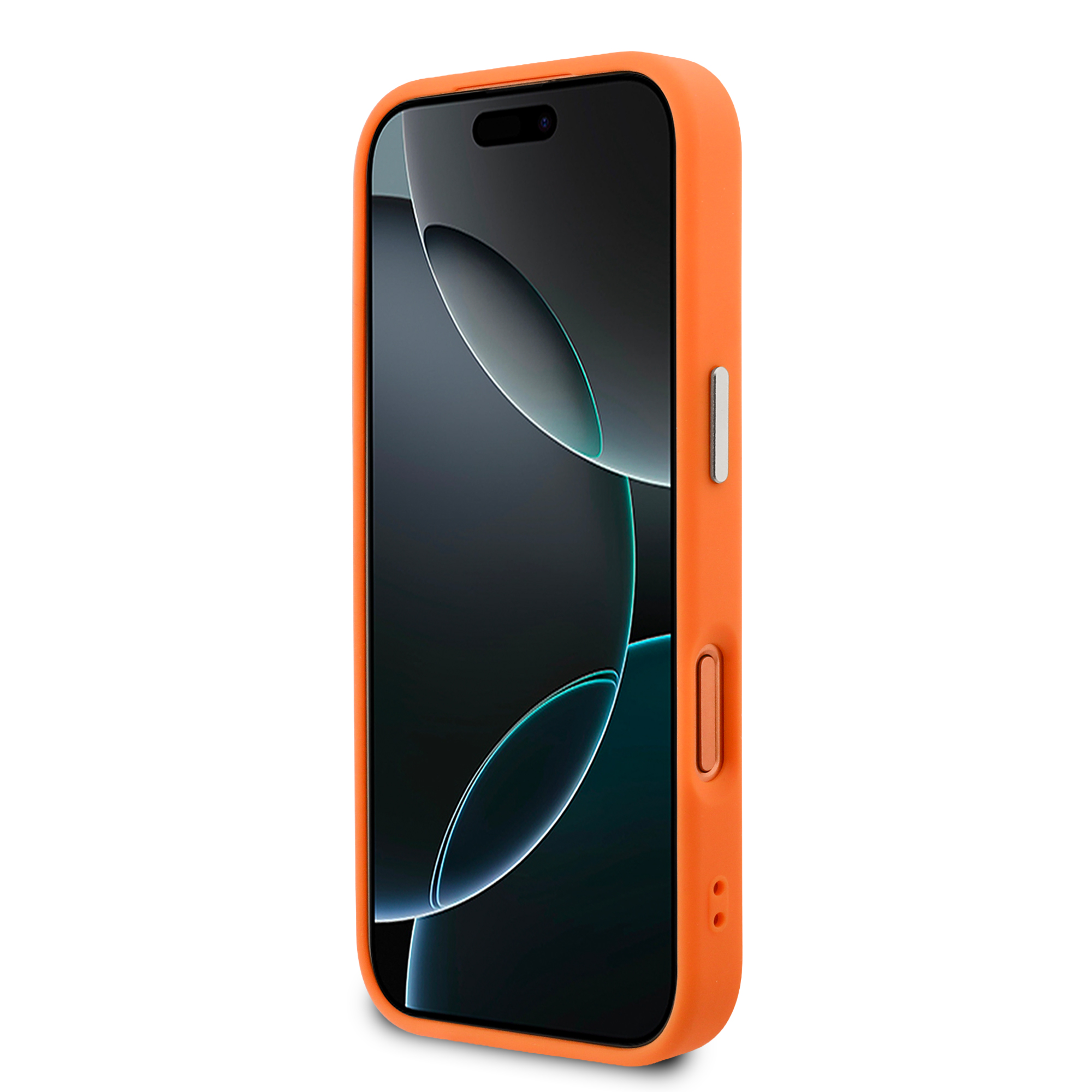 iPhone 17 Pro Max - KARL LAGERFELD Leather Karl RSG Logo Orange - 5