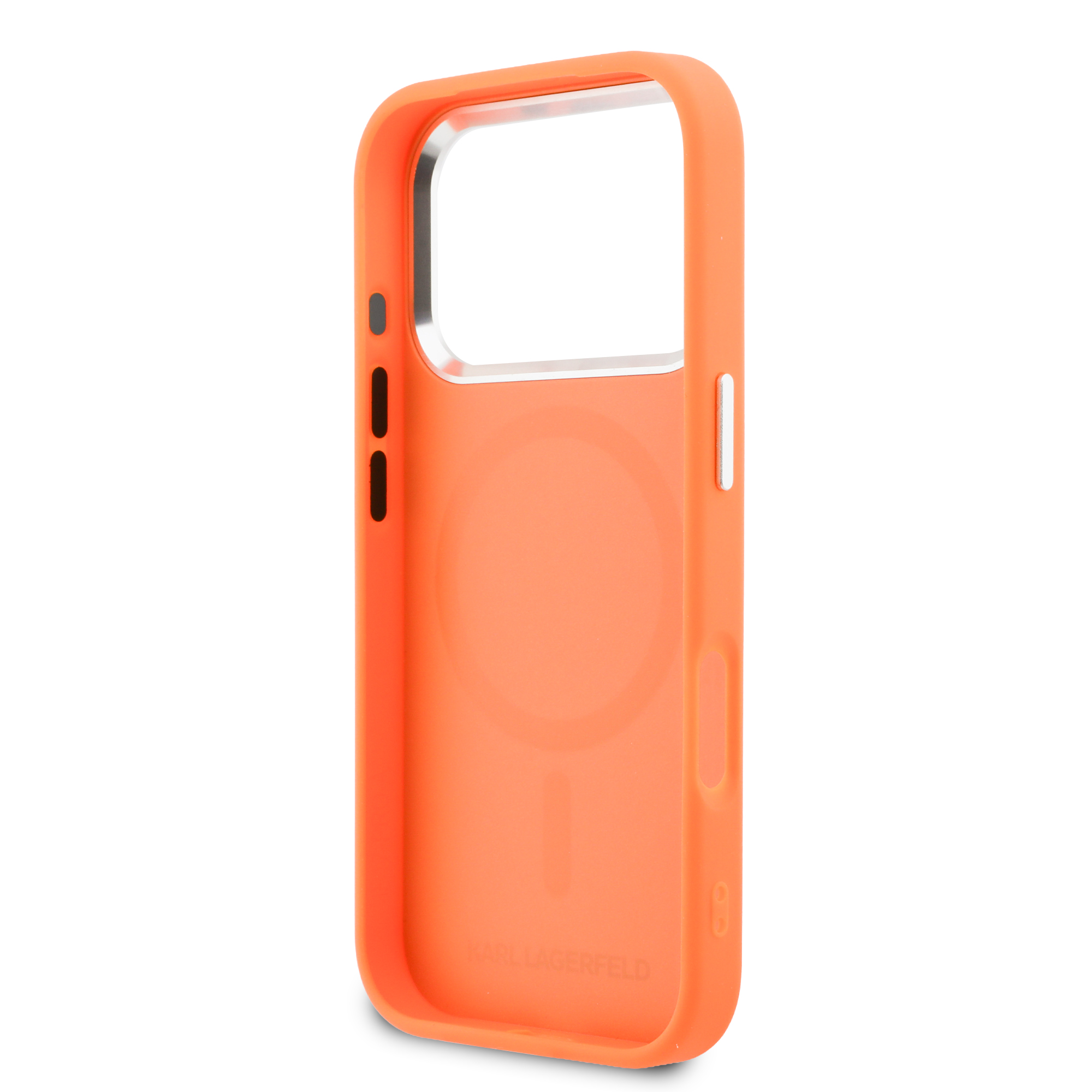 iPhone 17 Pro Max - KARL LAGERFELD Leather Karl RSG Logo Orange - 7