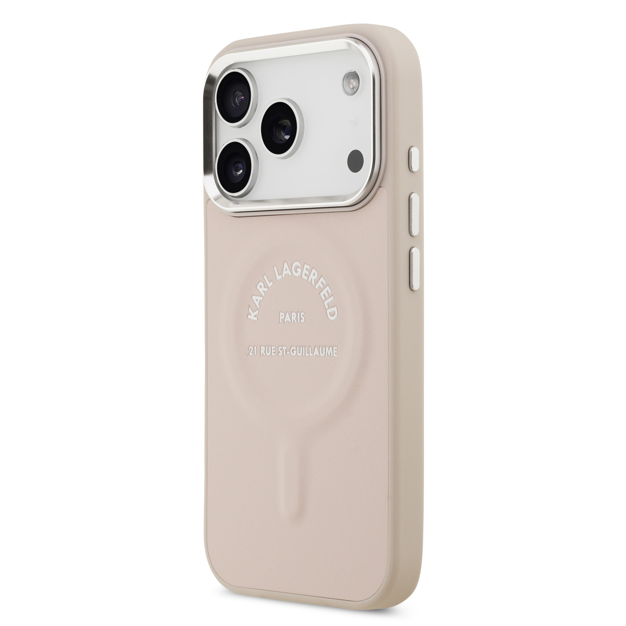 iPhone 17 Pro Max - KARL LAGERFELD PU Case With Karl RSG Logo Metal Pink - 3