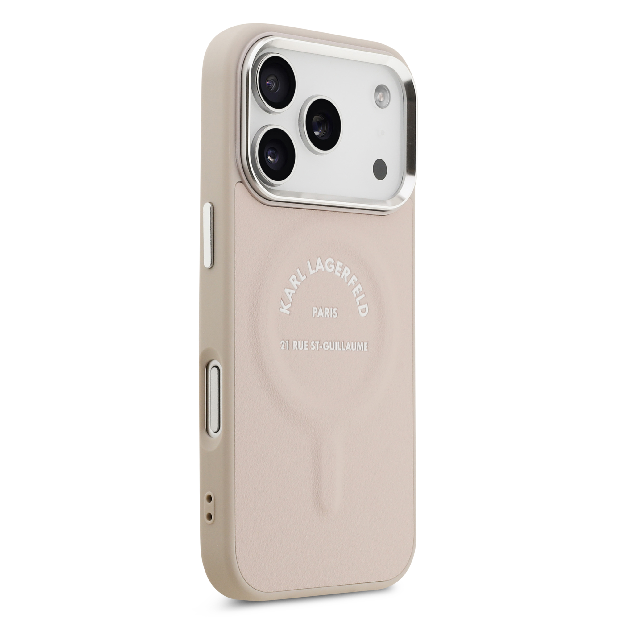 iPhone 17 Pro Max - KARL LAGERFELD PU Case With Karl RSG Logo Metal Pink - 4