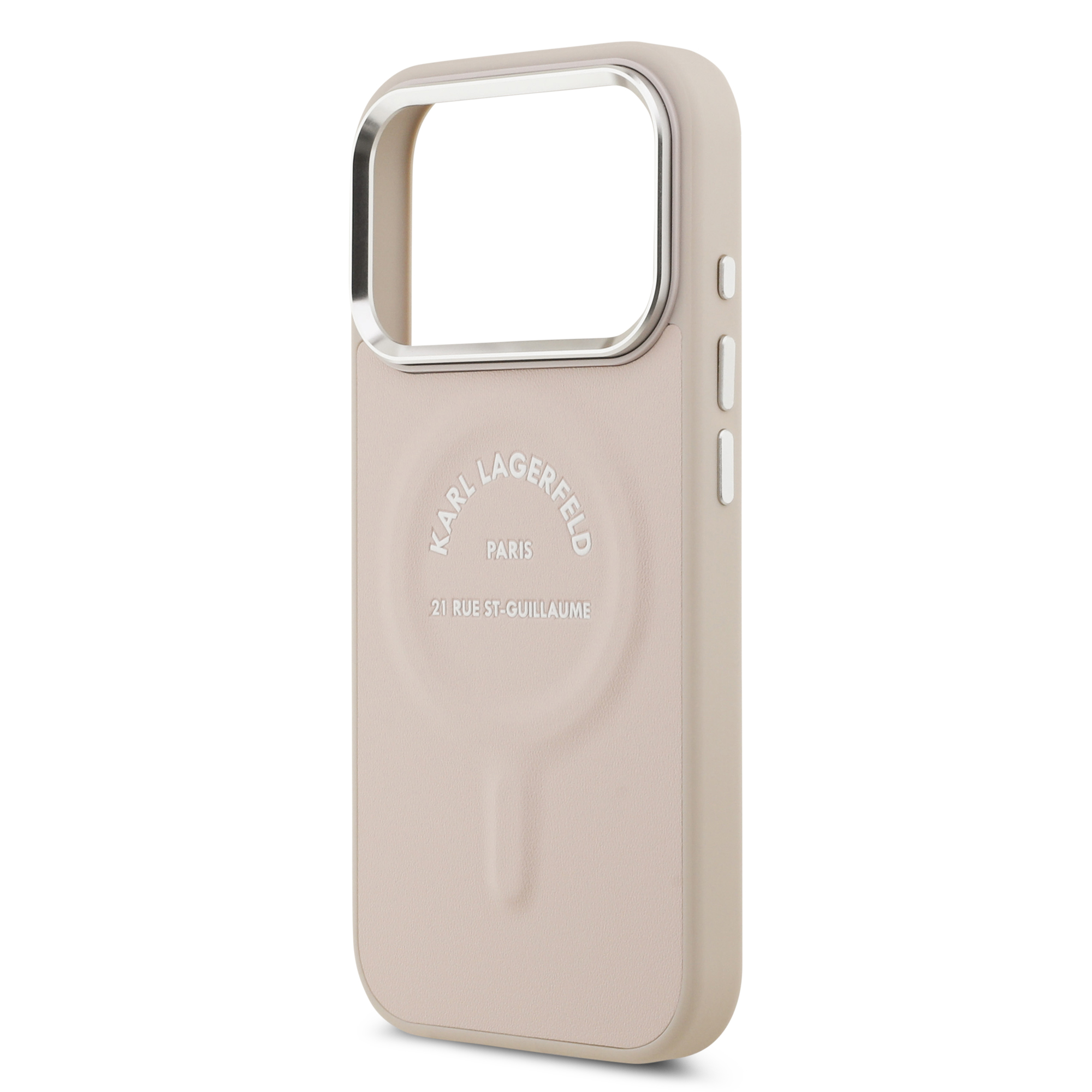 iPhone 17 Pro Max - KARL LAGERFELD PU Case With Karl RSG Logo Metal Pink - 6