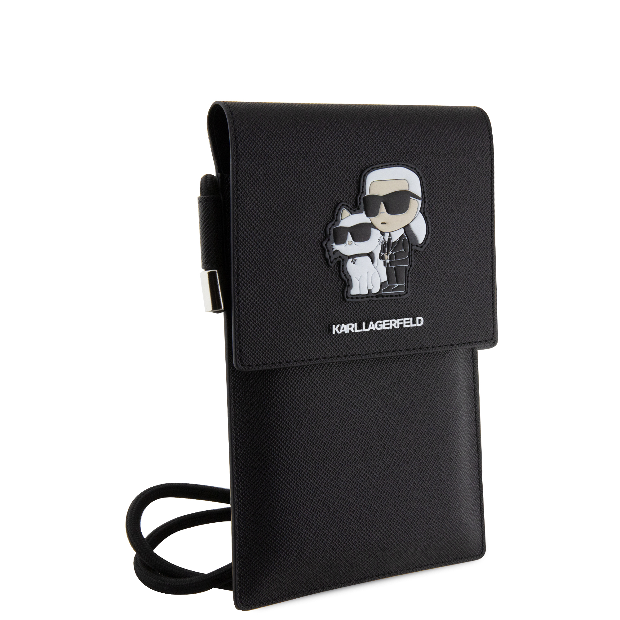 Wallet Card - KARL LAGERFELD Saffiano Pin KC Black - 3