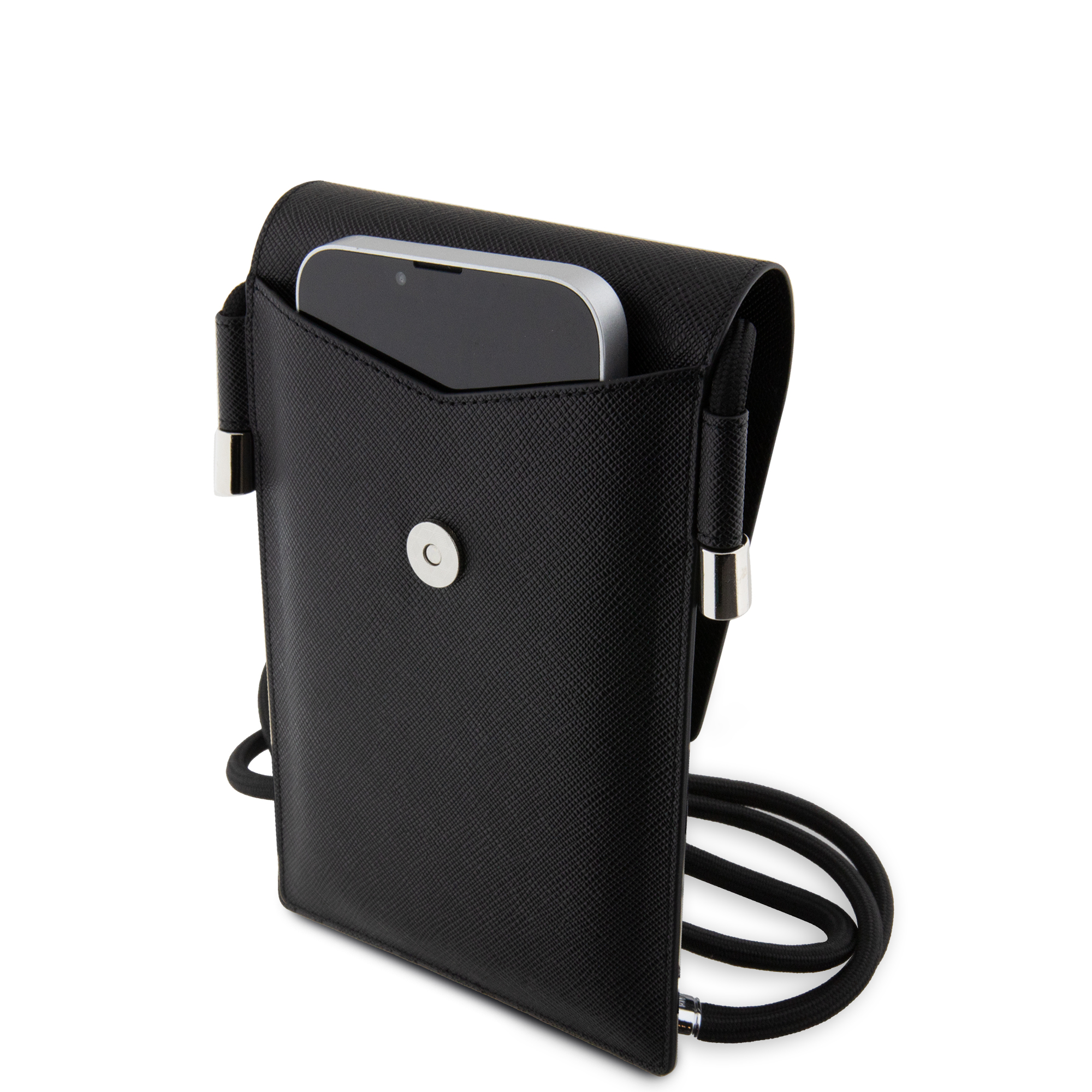 Wallet Card - KARL LAGERFELD Saffiano Pin KC Black - 4