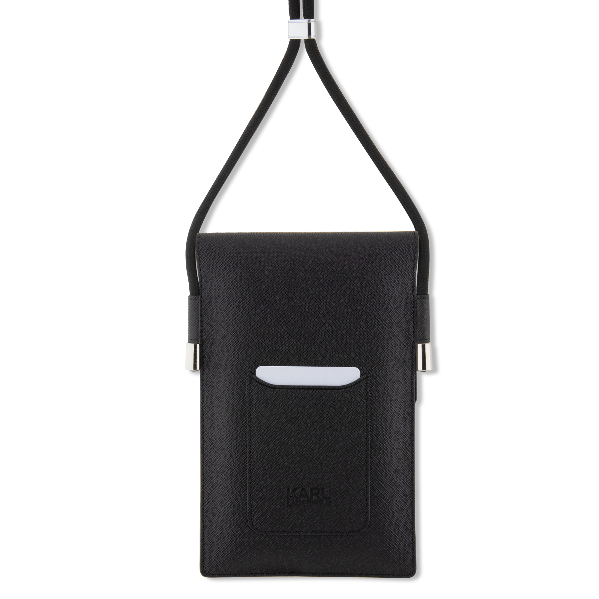 Wallet Card - KARL LAGERFELD Saffiano Pin KC Black - 5