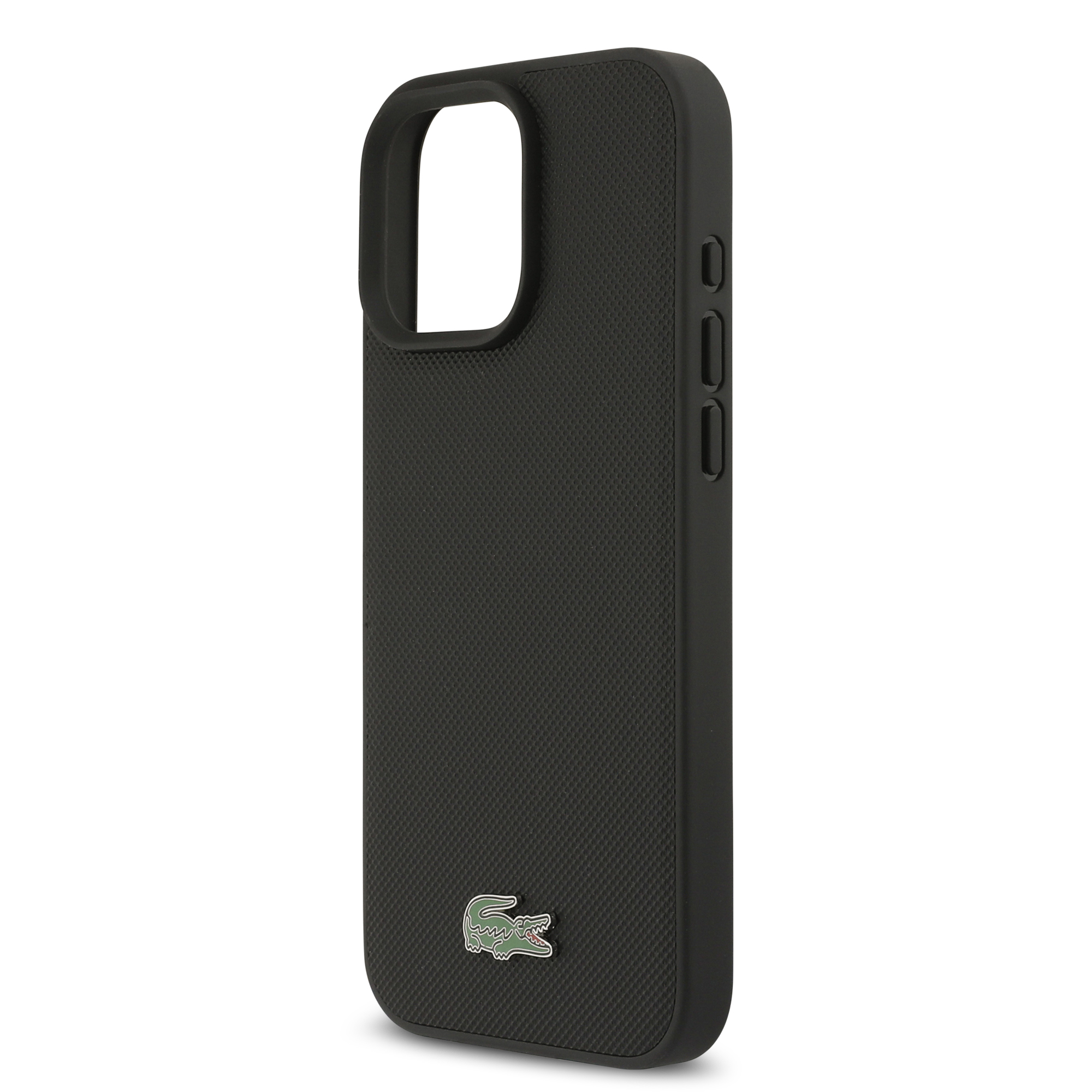 iPhone 16 Pro Max - LACOSTE Full Wrap Petit Pique Black - 6