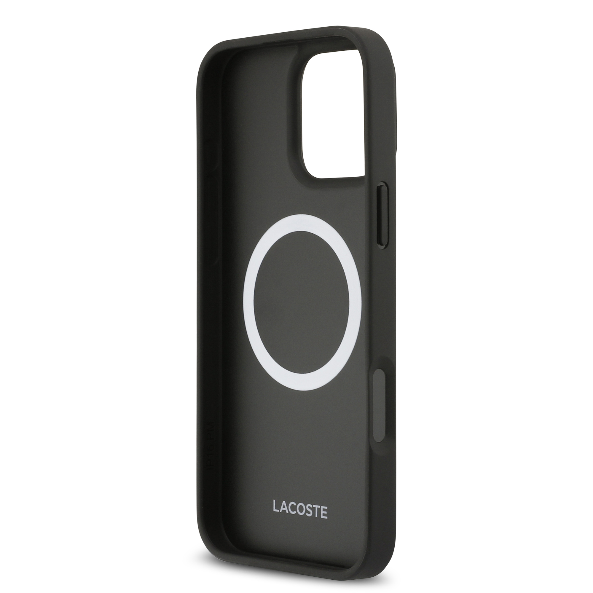 iPhone 16 Pro Max - LACOSTE Full Wrap Petit Pique Black - 7