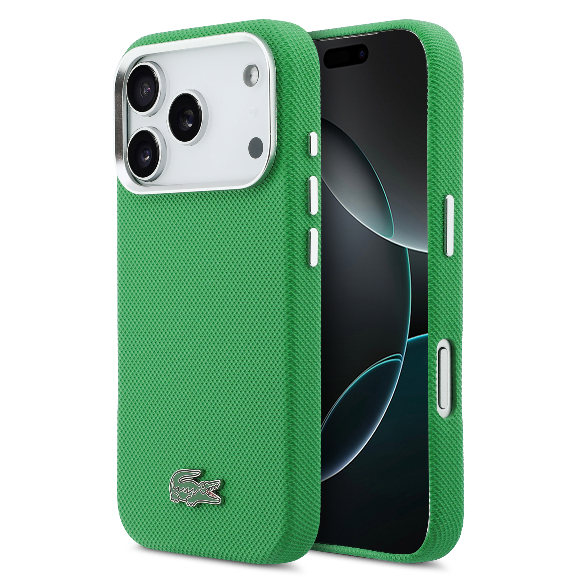 iPhone 17 Pro - LACOSTE Full Wrap Petit Pique PVC Estragon - 2