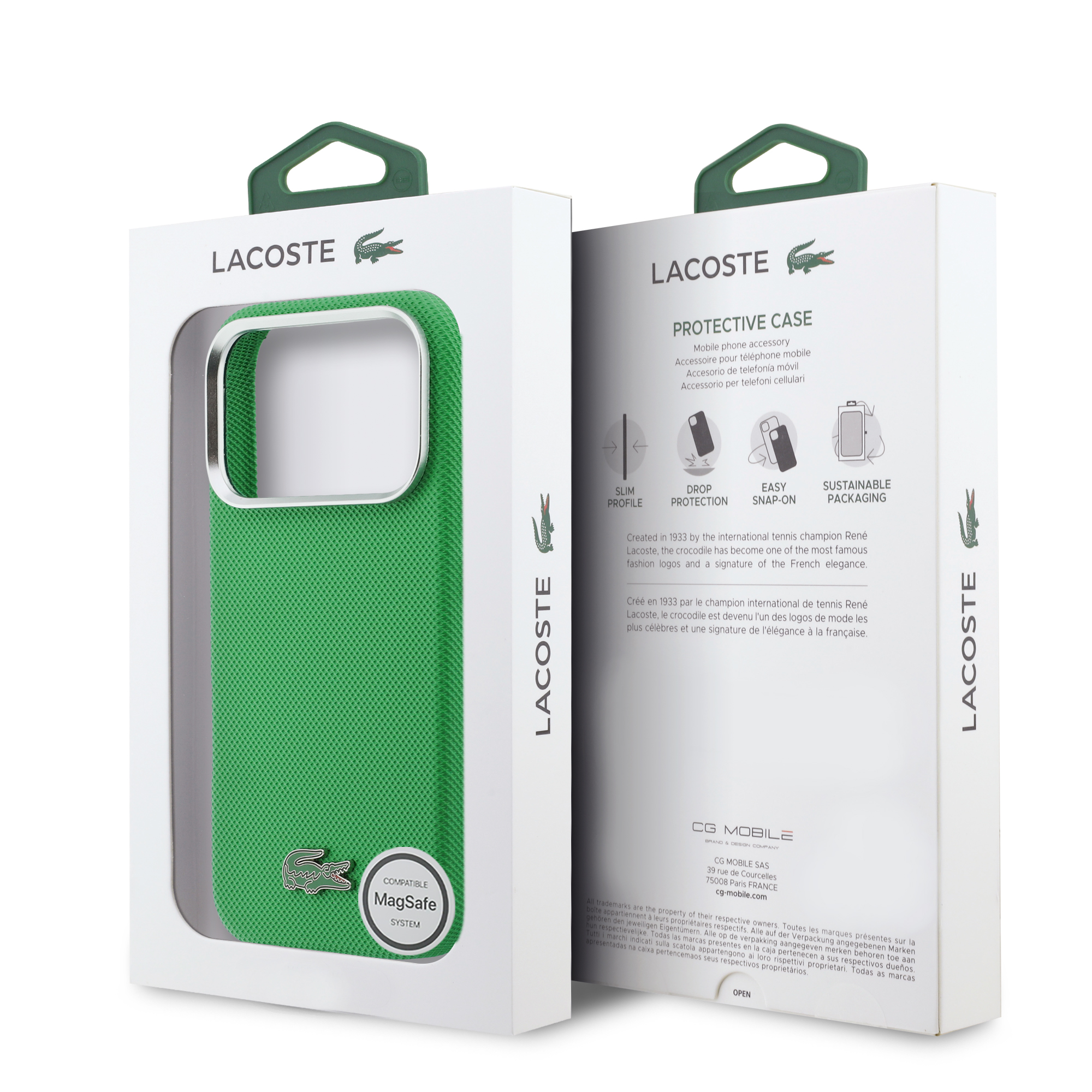 iPhone 17 Pro - LACOSTE Full Wrap Petit Pique PVC Estragon - 8