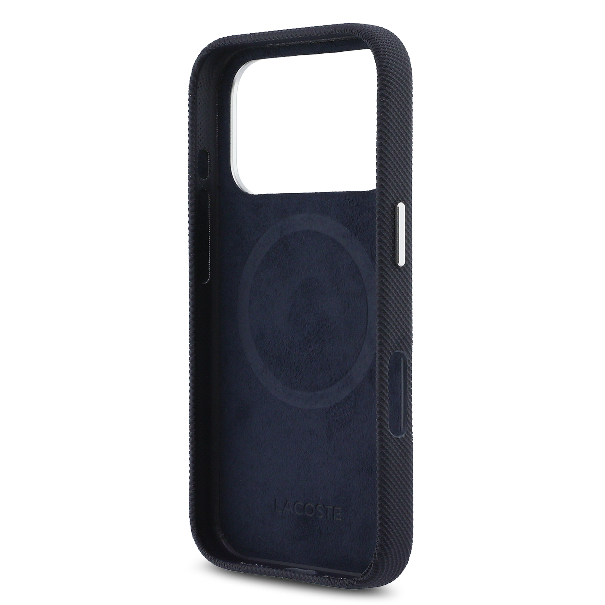 iPhone 17 Pro - LACOSTE Full Wrap Petit Pique PVC Navy - 7
