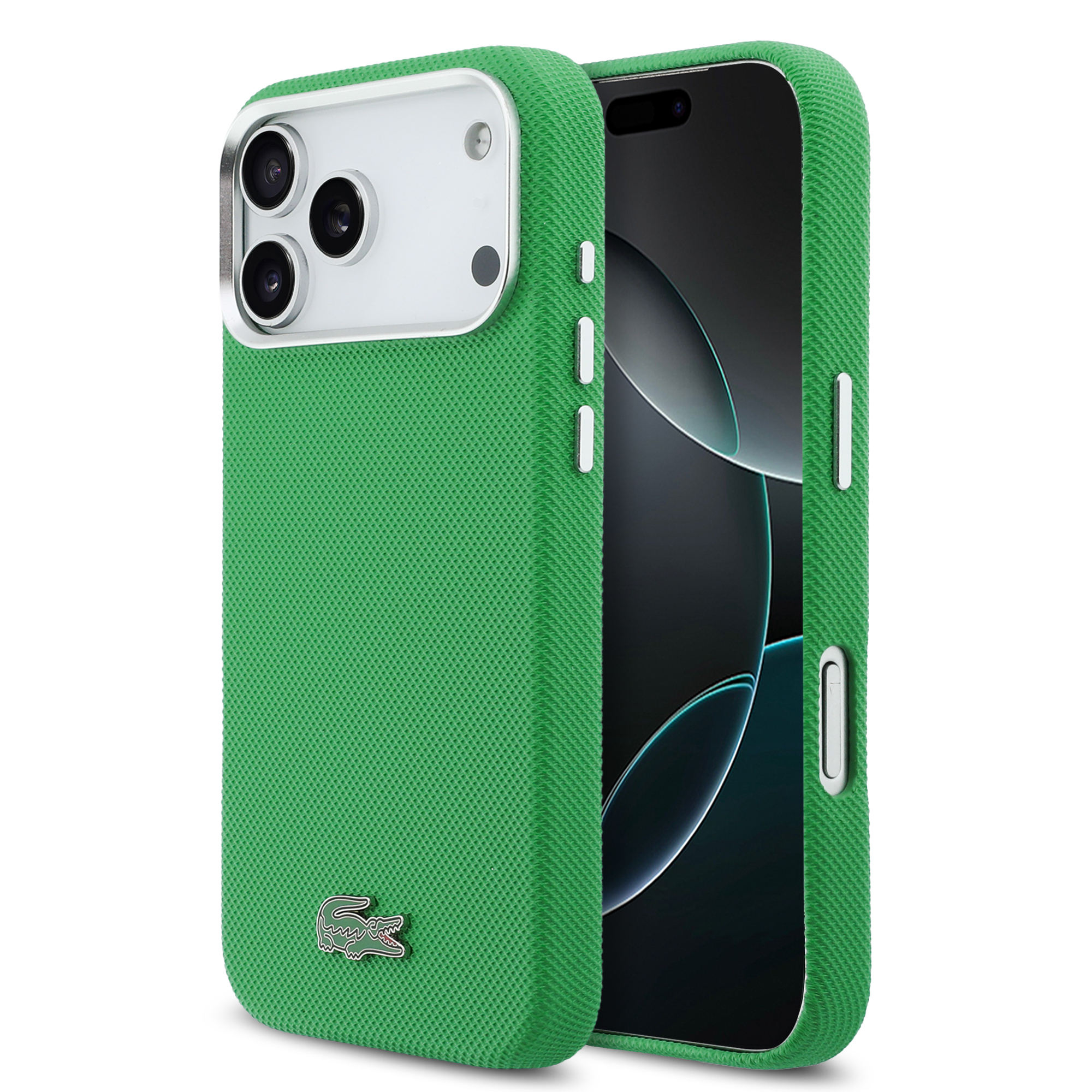 iPhone 17 Pro Max - LACOSTE Full Wrap Petit Pique PVC Estragon - 2