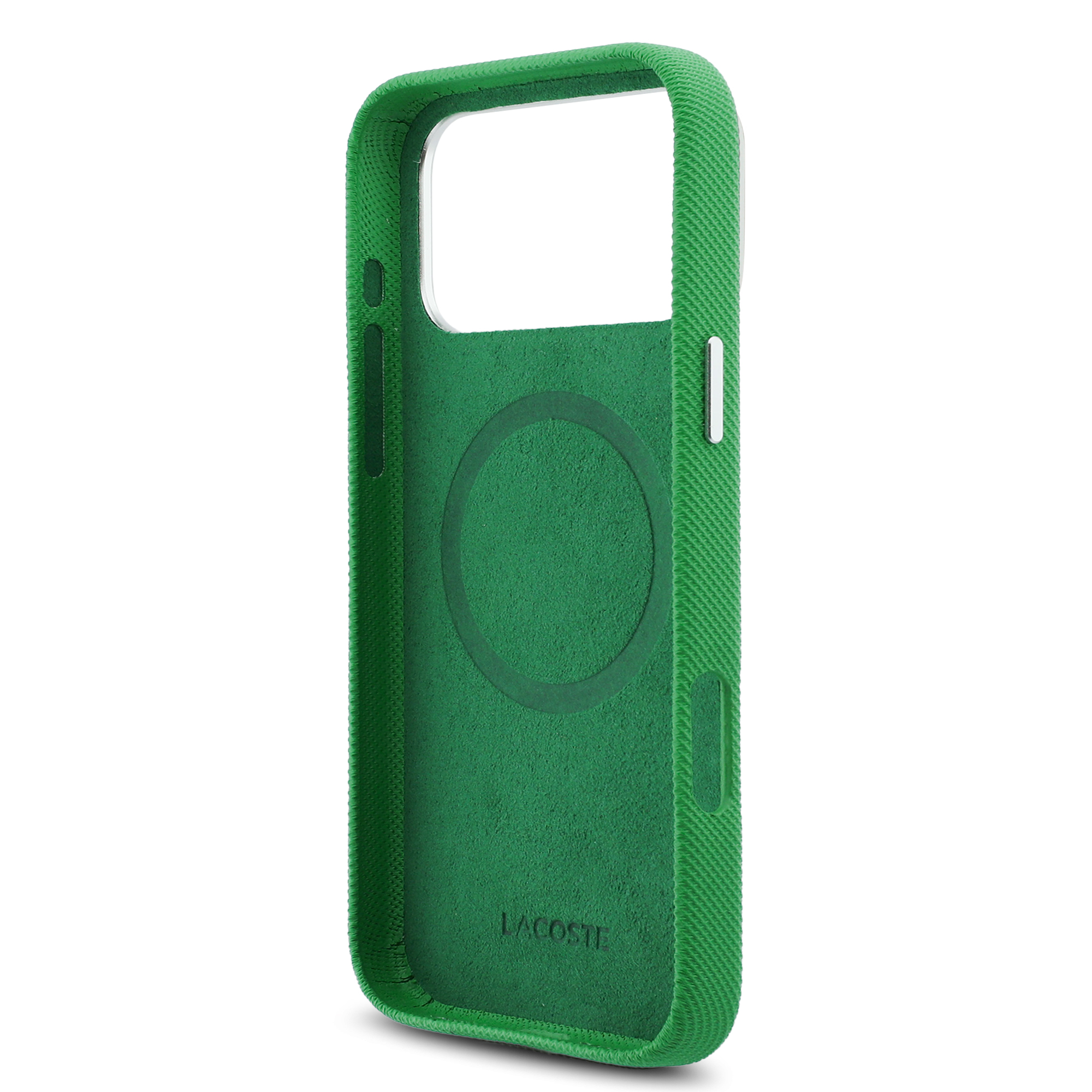 iPhone 17 Pro Max - LACOSTE Full Wrap Petit Pique PVC Estragon - 7