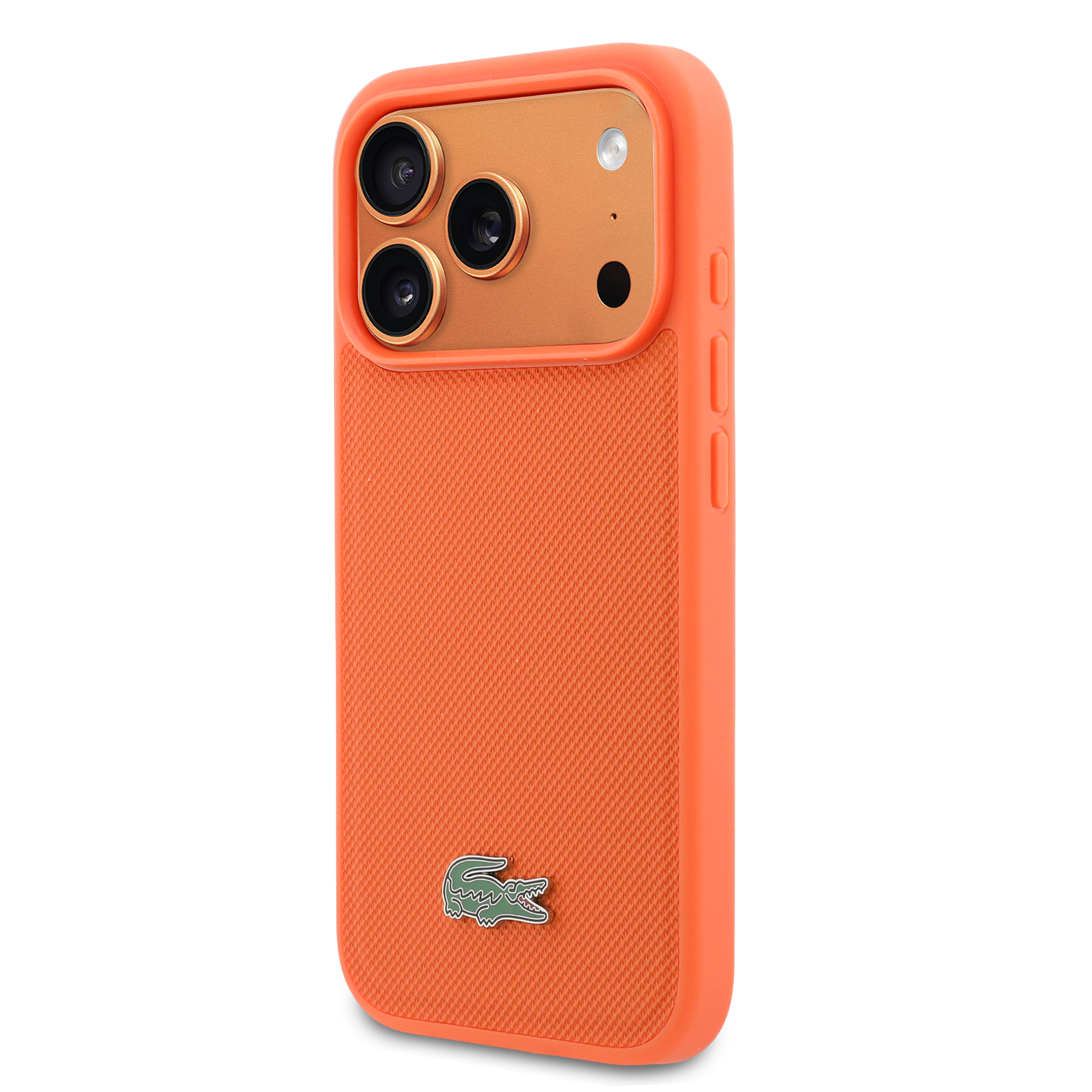 iPhone 17 Pro - LACOSTE Petit Pique PVC Lacquer Logo Orange - 3