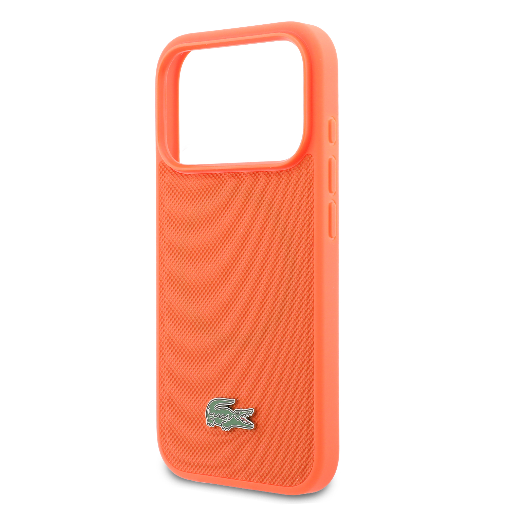iPhone 17 Pro - LACOSTE Petit Pique PVC Lacquer Logo Orange - 6