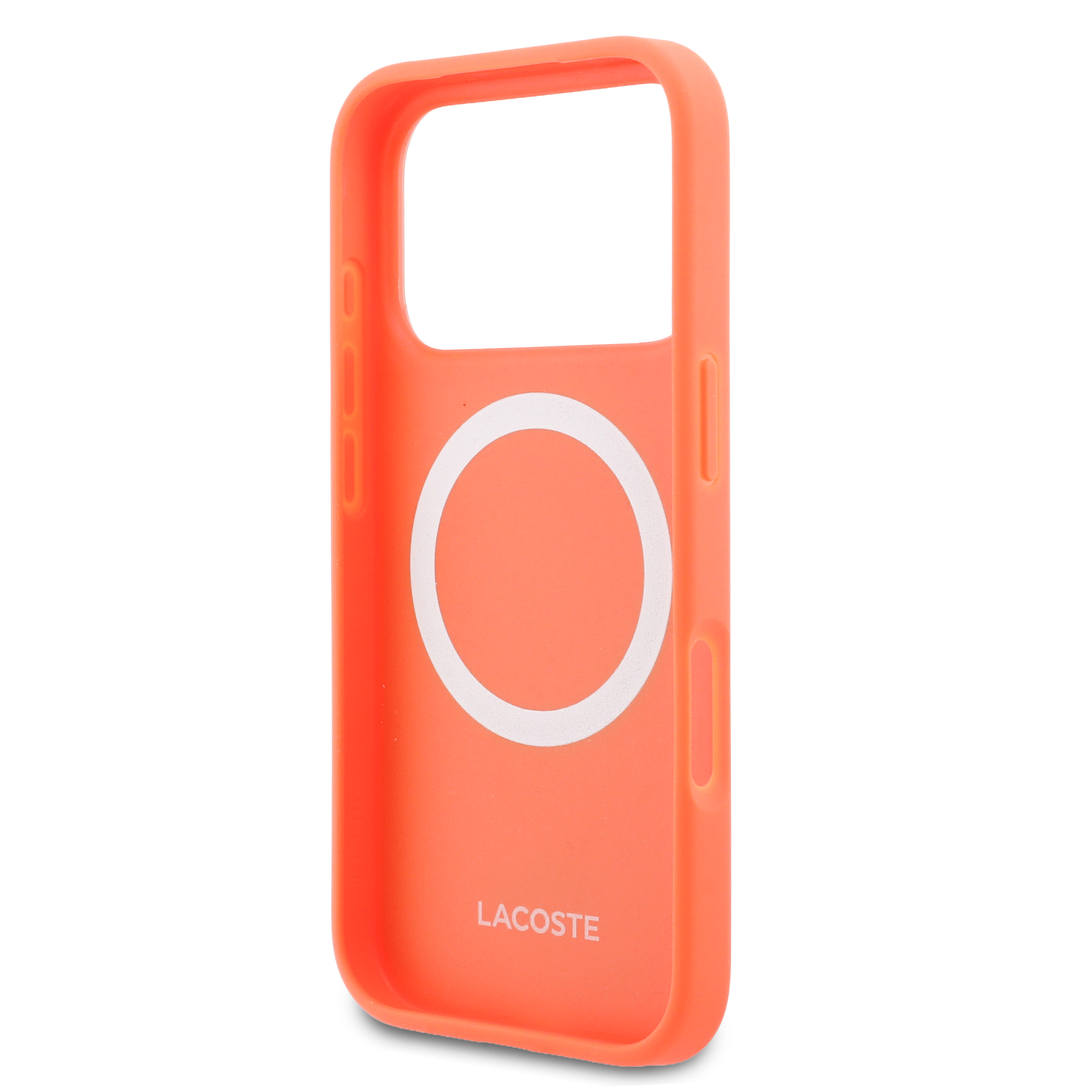iPhone 17 Pro - LACOSTE Petit Pique PVC Lacquer Logo Orange - 7