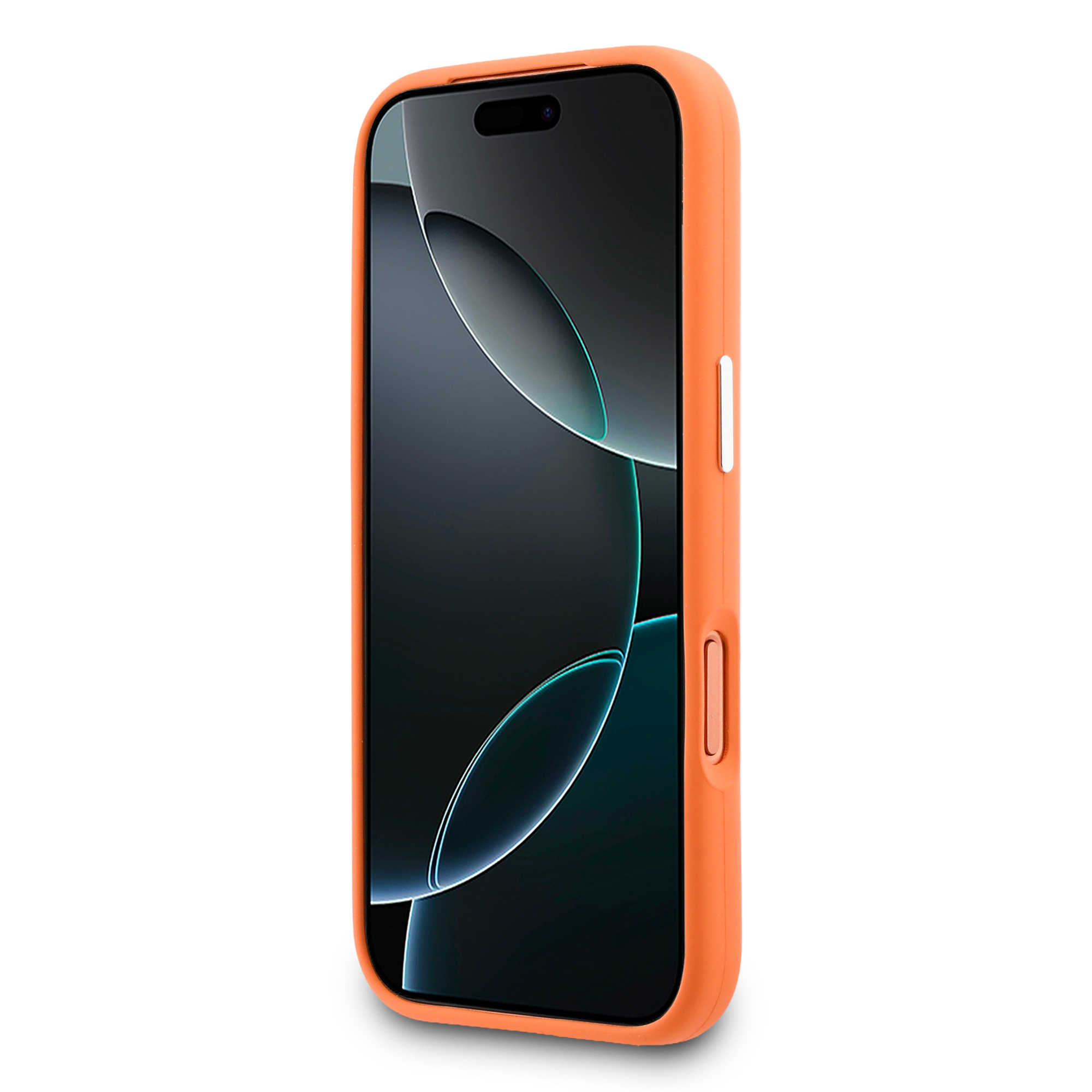 iPhone 17 Pro - LACOSTE Silicone Metal Logo Orange - 5