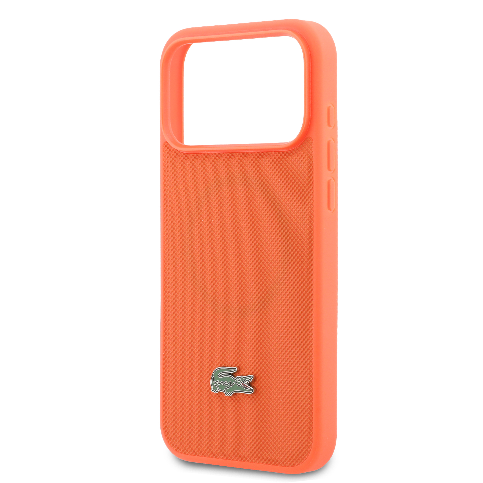 iPhone 17 Pro Max - LACOSTE Petit Pique PVC Lacquer Logo Orange - 6