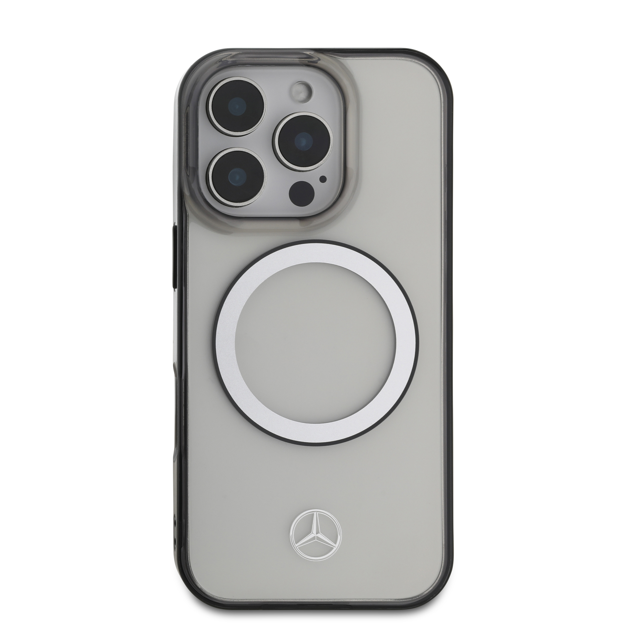 iPhone 16 Pro Max - MERCEDES BENZ PC/TPU Black Hard Case MagSafe With Black Ring - 3