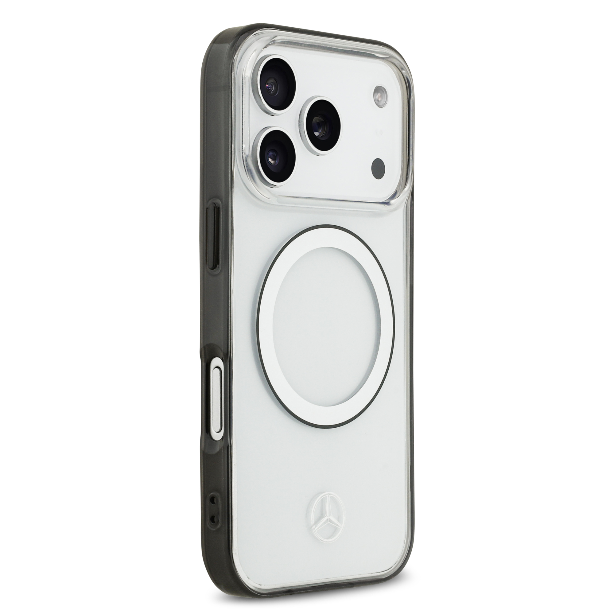 iPhone 17 Pro - MERCEDES BENZ Transparent PC/TPU Black Ring - 4