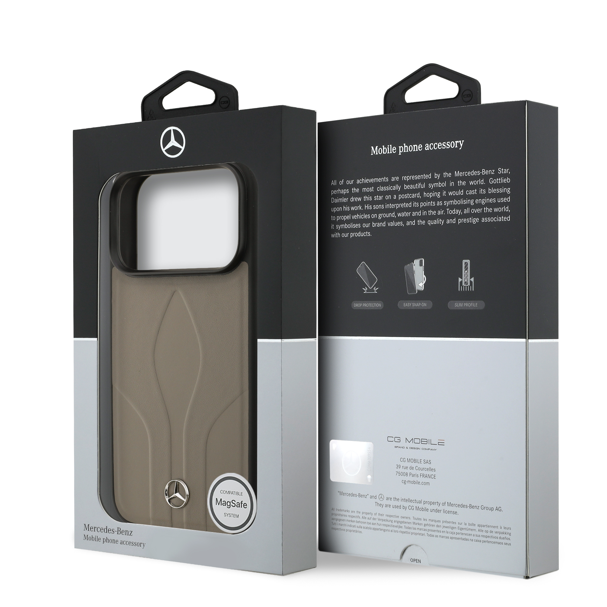 iPhone 17 Pro - MERCEDES BENZ Leather The Move Taupe - 8