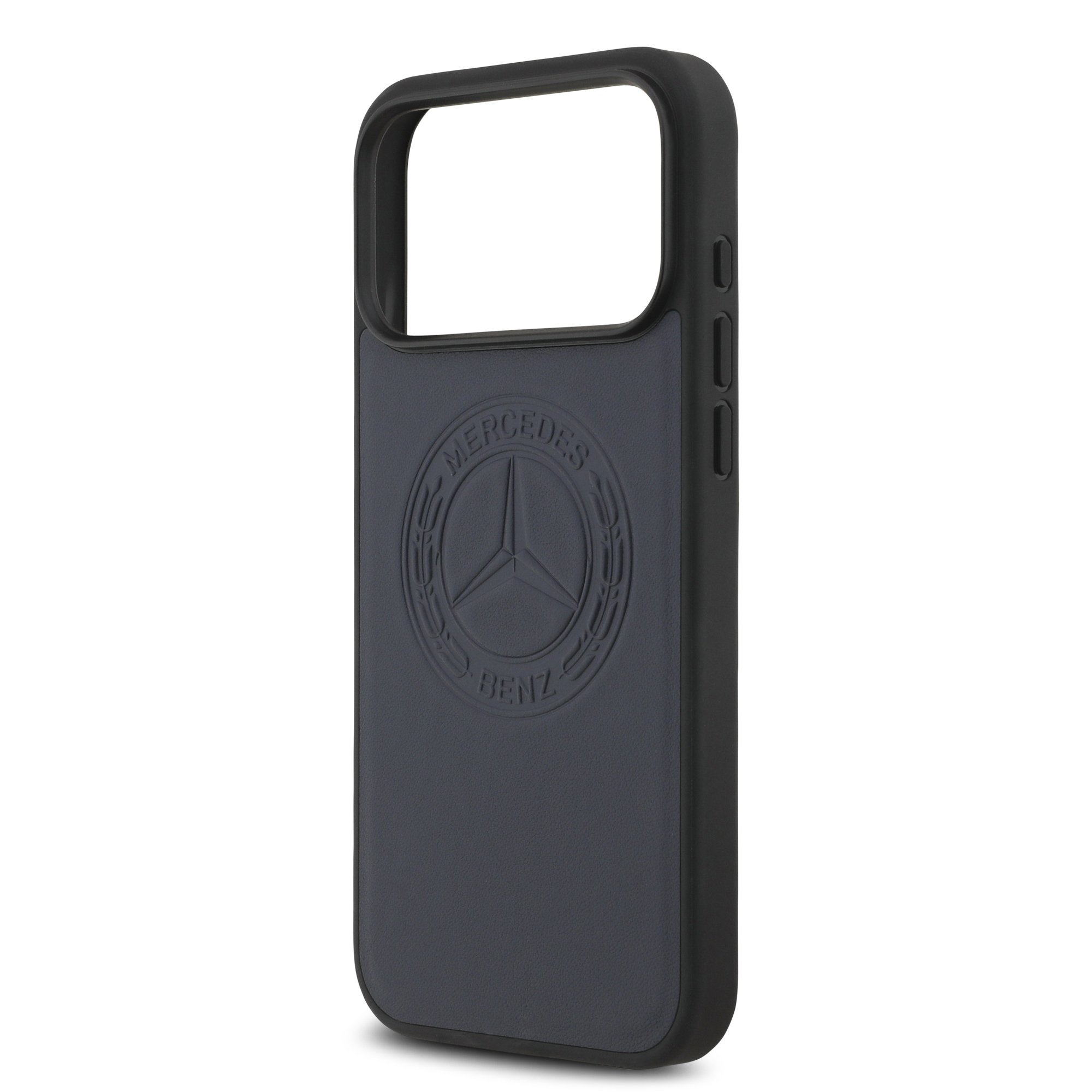 iPhone 17 Pro Max - MERCEDES BENZ Leather Vintage Logo Blue - 6