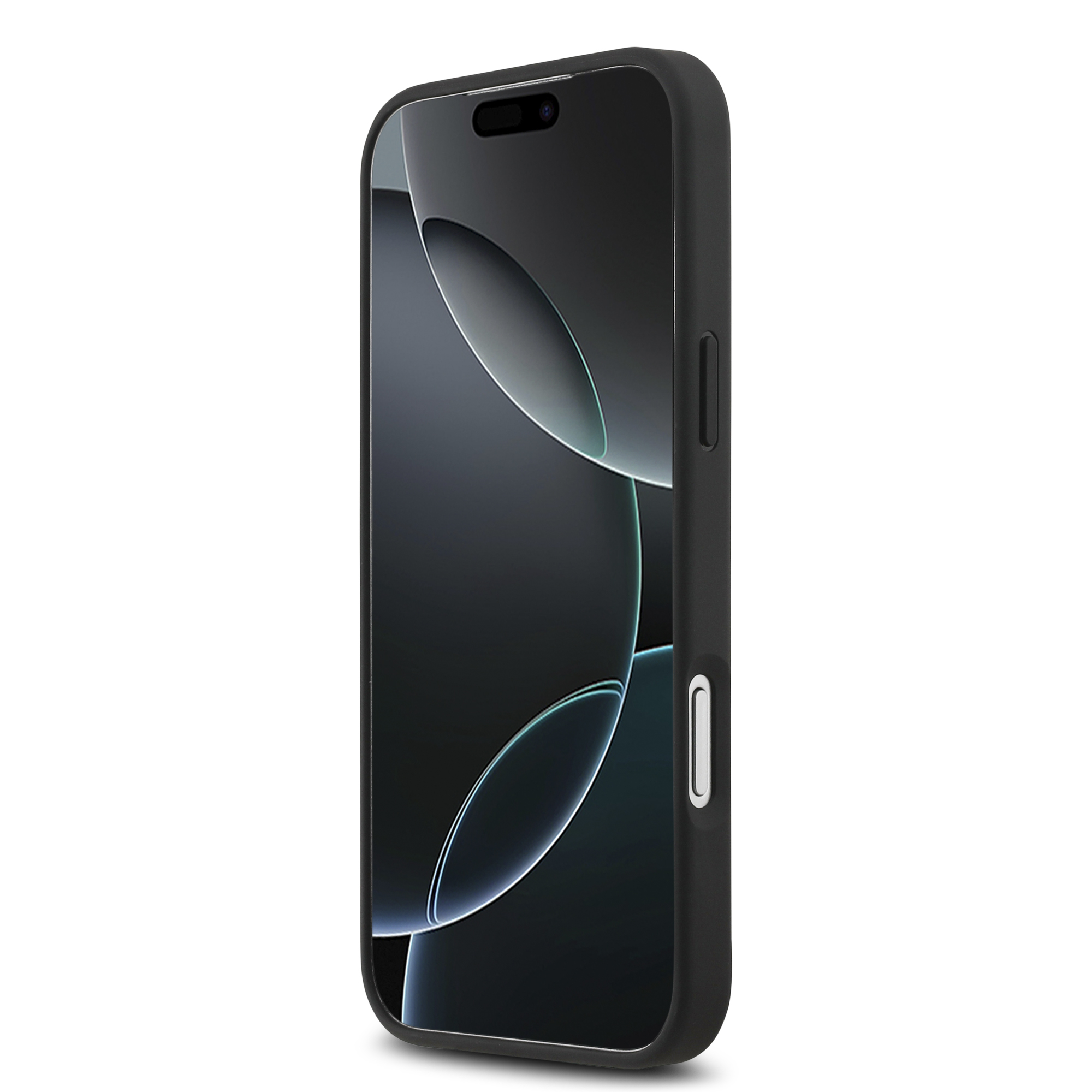 iPhone 17 Pro Max - MERCEDES BENZ Leather Star Vertical Stripes Blue/Silver - 5