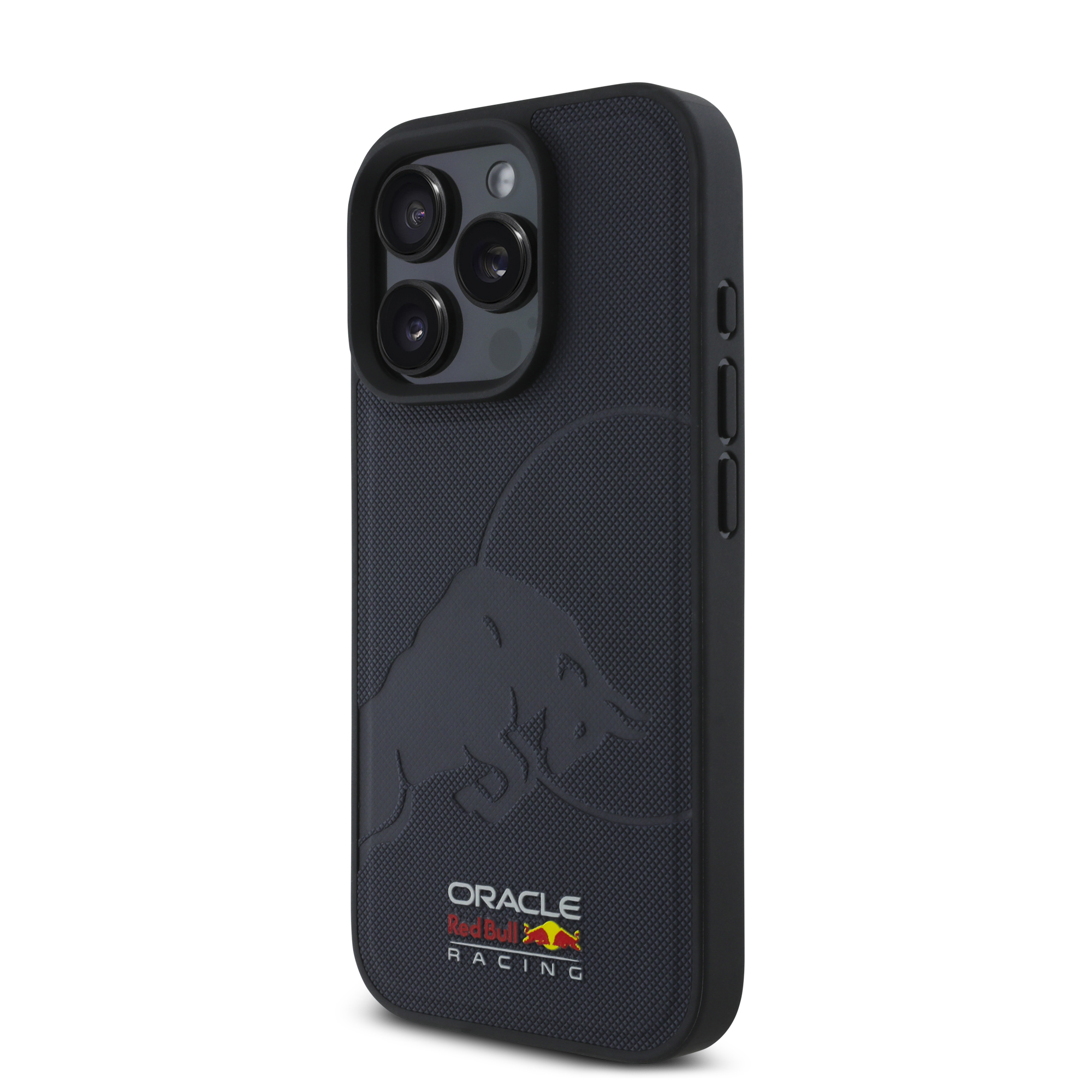 iPhone 15 Pro Max - REDBULL RACING Meshes Leather Debossed Bull Navy - 2