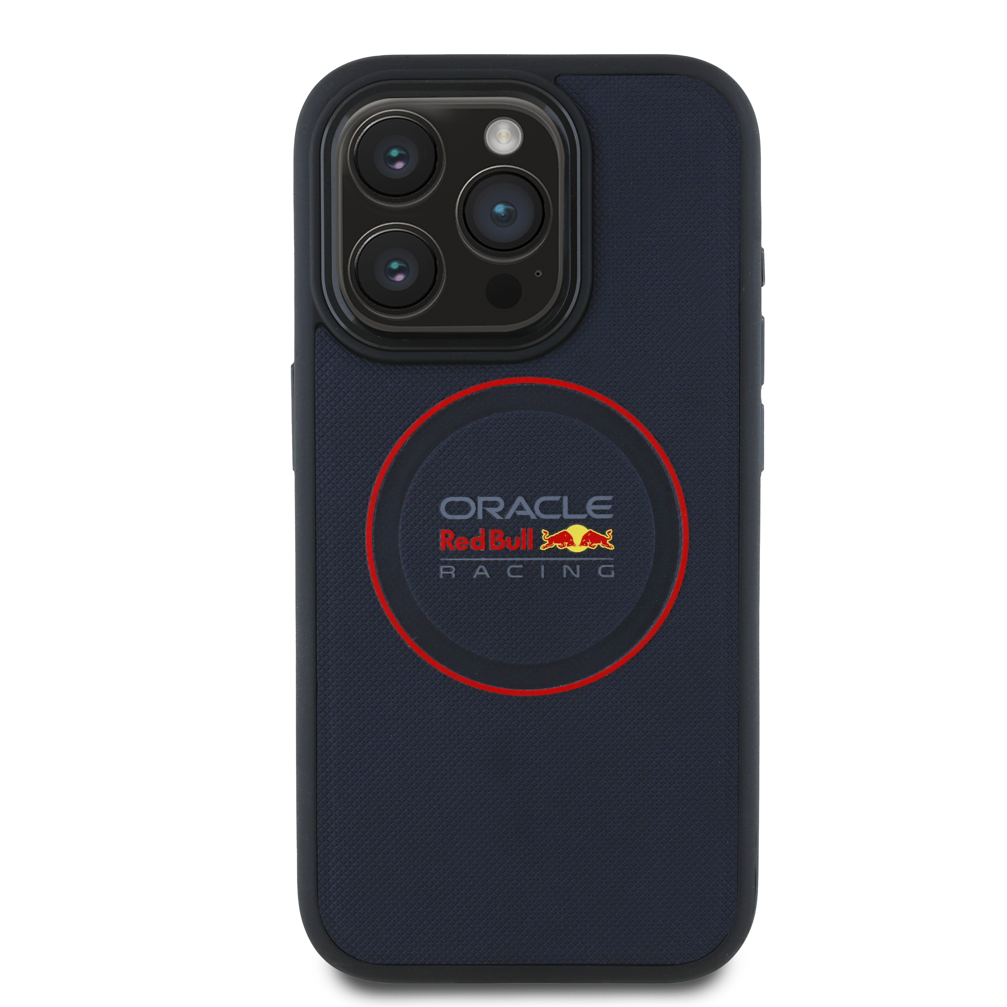 iPhone 15 Pro Max - REDBULL RACING Leather Wit Red Ring Navy - 3