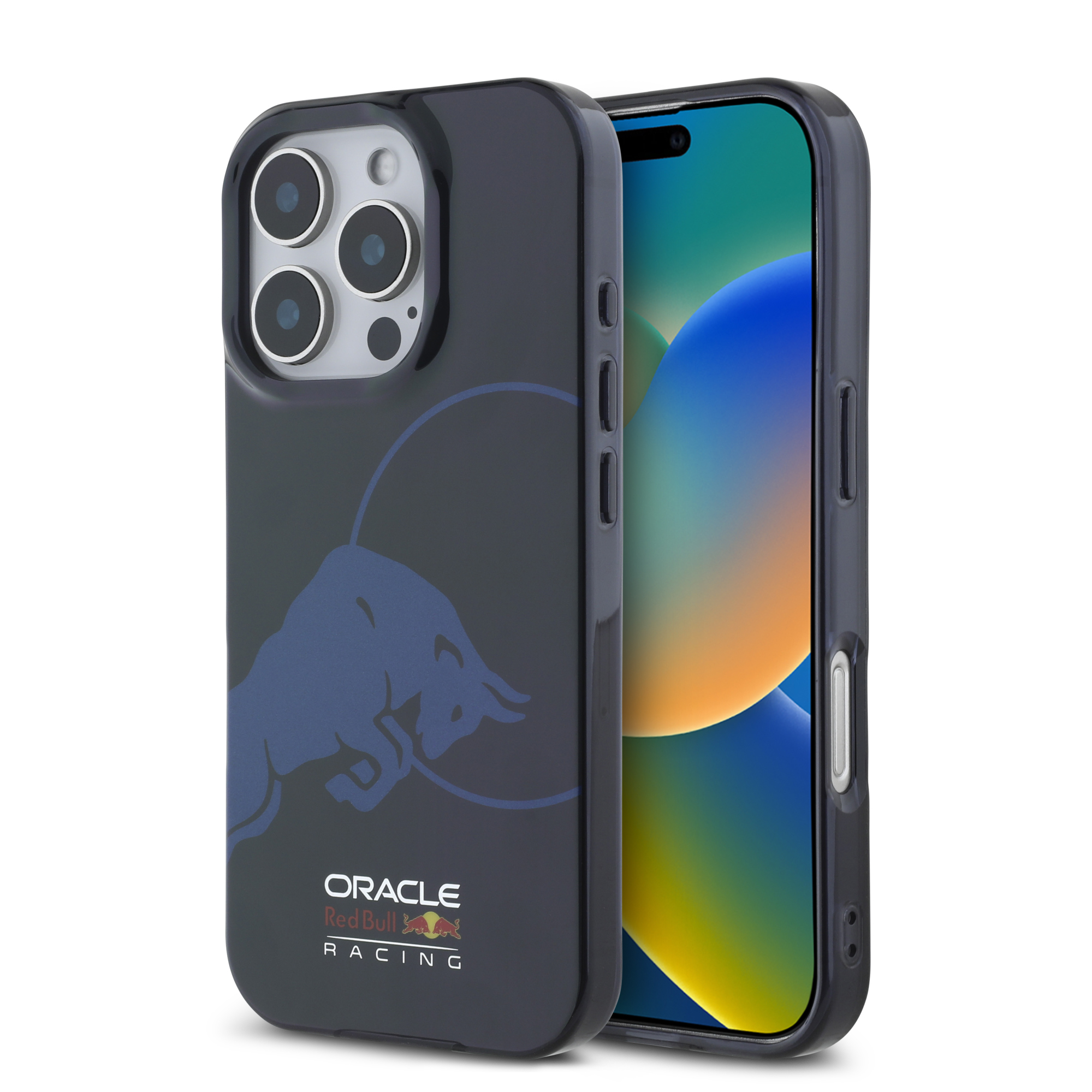 iPhone 16 Pro - REDBULL RACING IML Transparent Single Bull Navy - 2