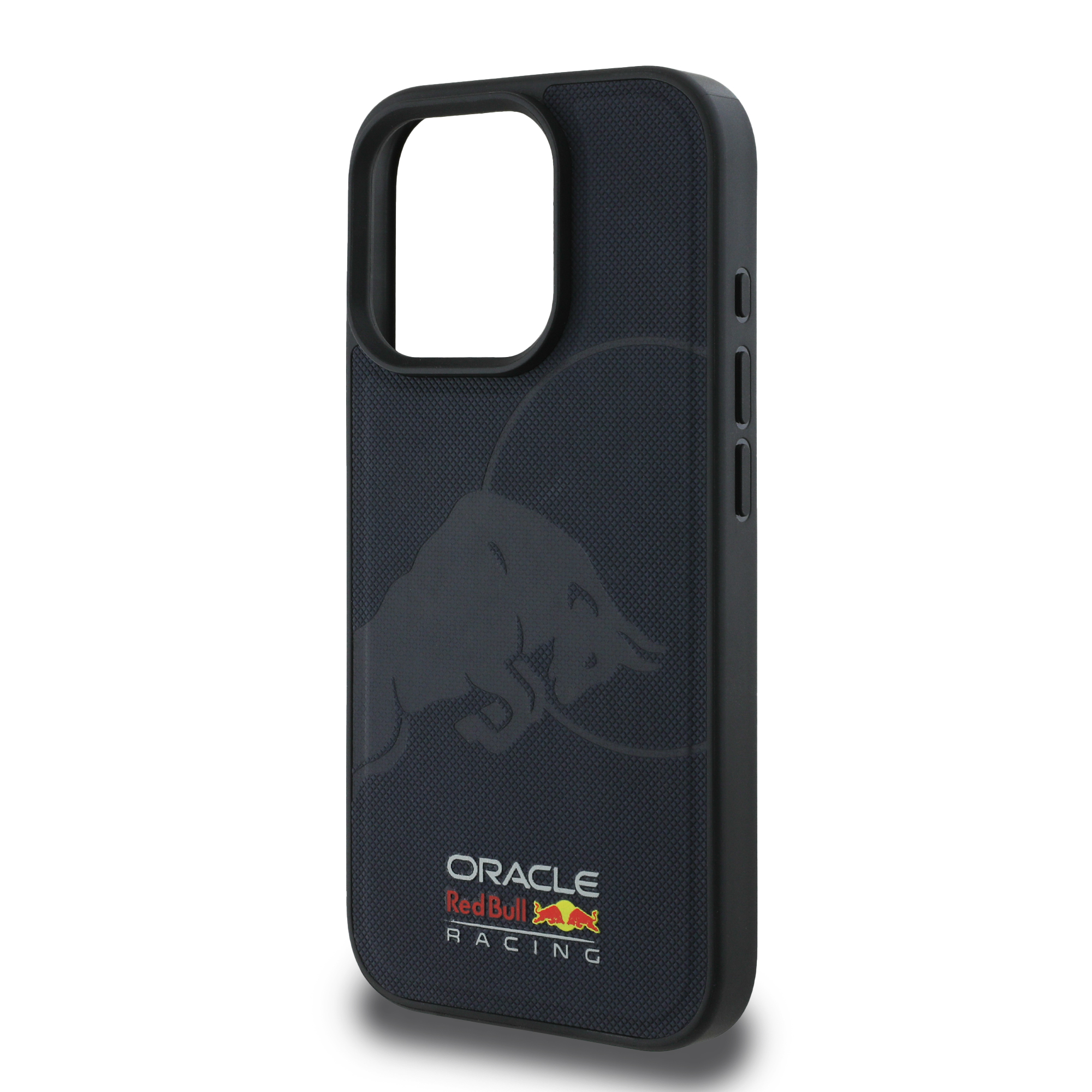 iPhone 16 Pro - REDBULL RACING Meshed Leather Debossed Bull Navy - 6
