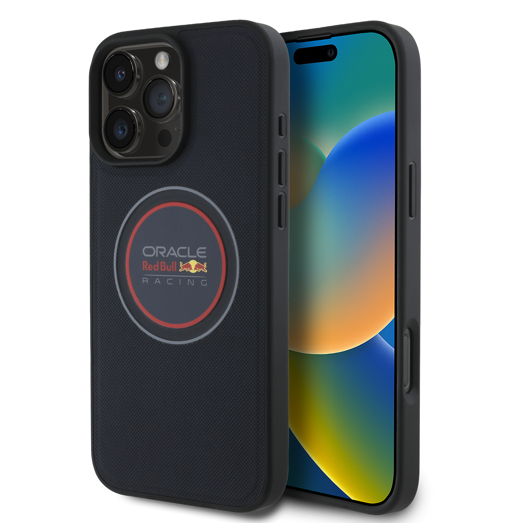 iPhone 16 Pro - REDBULL RACING Meshed Leather Red Ring Navy - 2