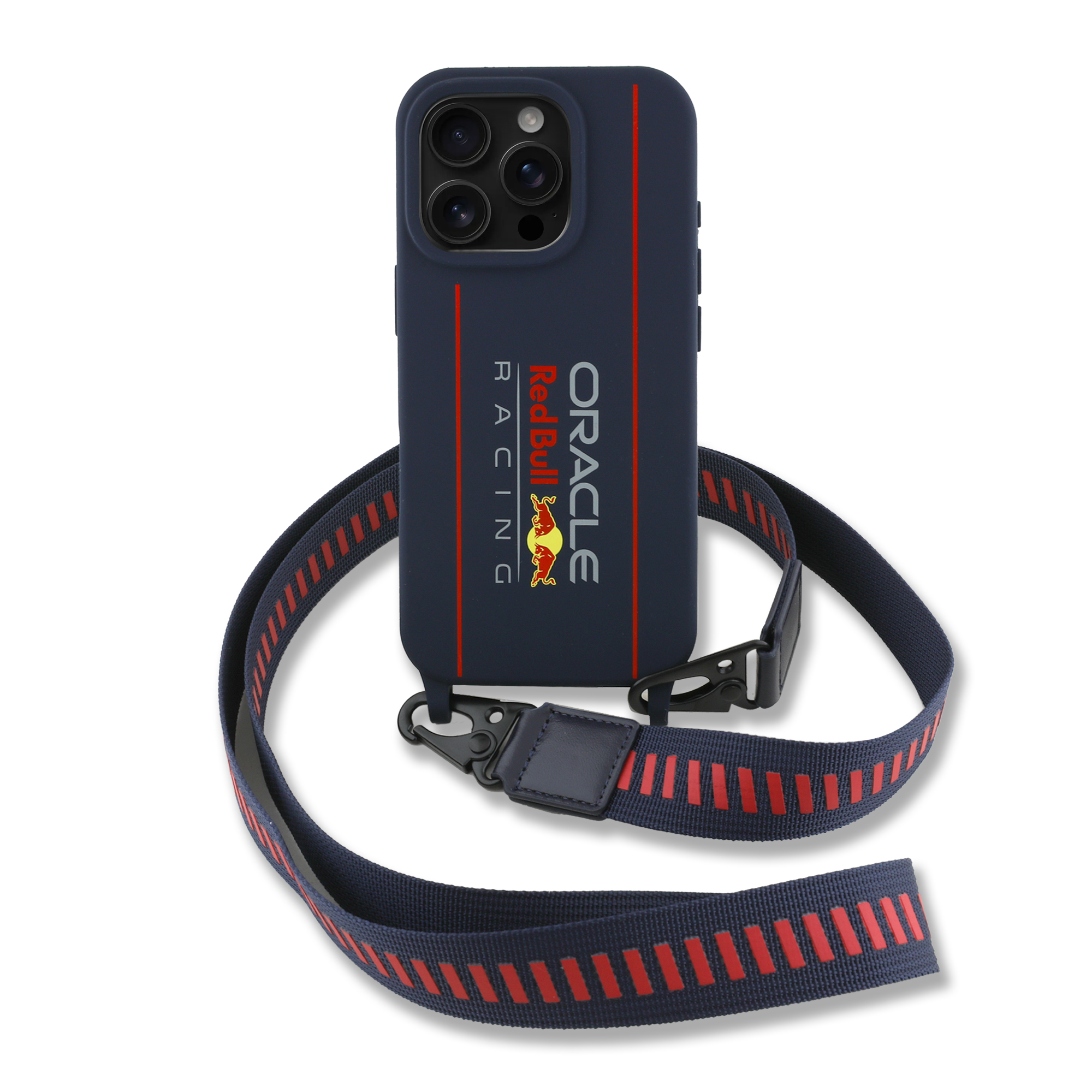 iPhone 16 Pro Max - REDBULL RACING Liquid Silicone Vertical Logo Navy - 2