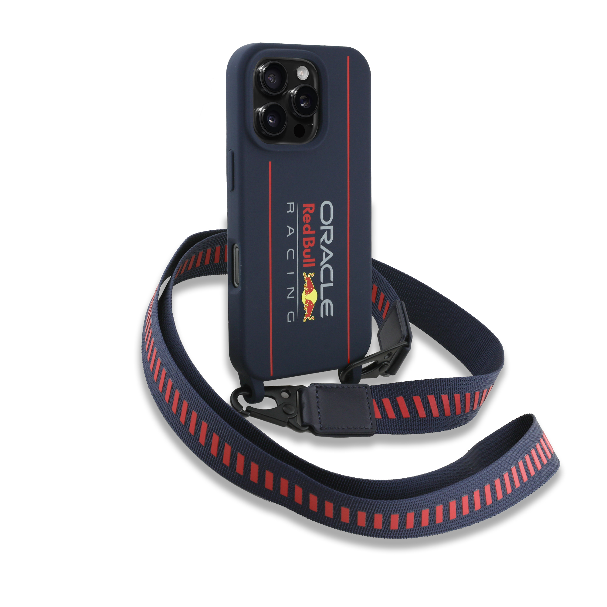 iPhone 16 Pro Max - REDBULL RACING Liquid Silicone Vertical Logo Navy - 3