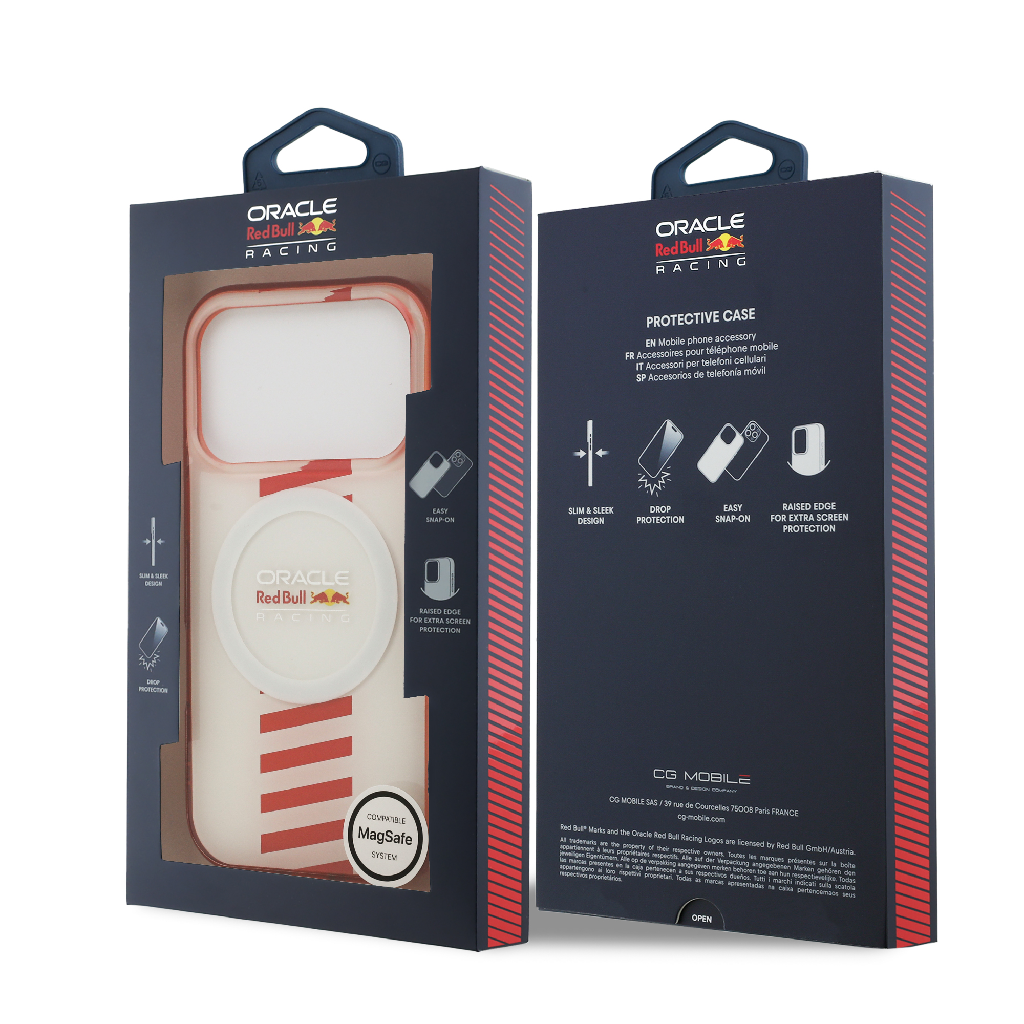 iPhone 17 Pro - REDBULL RACING Double Layer Centered Powerbar White - 8