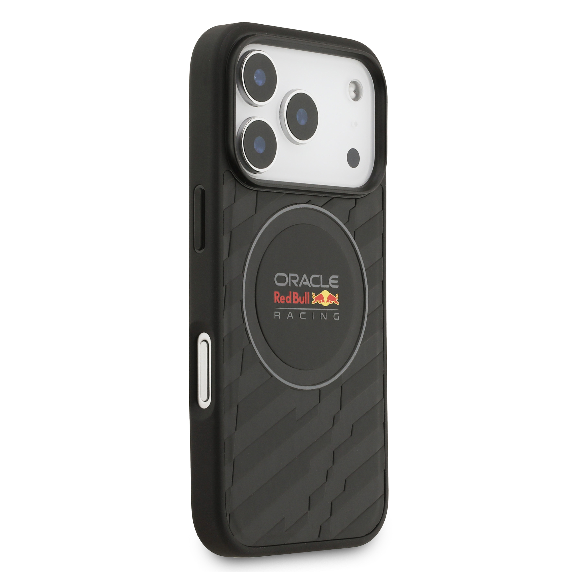 iPhone 17 Pro - REDBULL RACING Leather With Logo And Embossed Pattern Black - 4