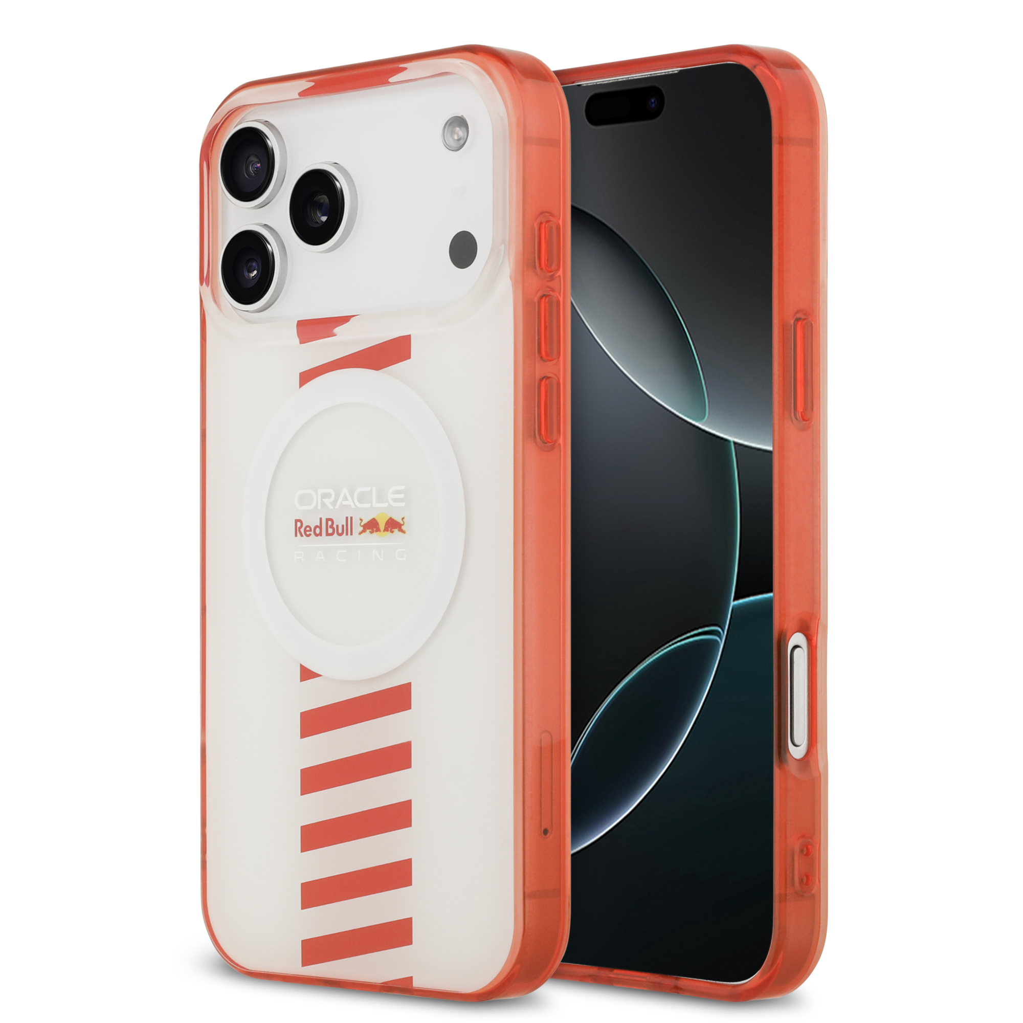 iPhone 17 Pro Max - REDBULL RACING Double Layer Centered Powerbar White - 2