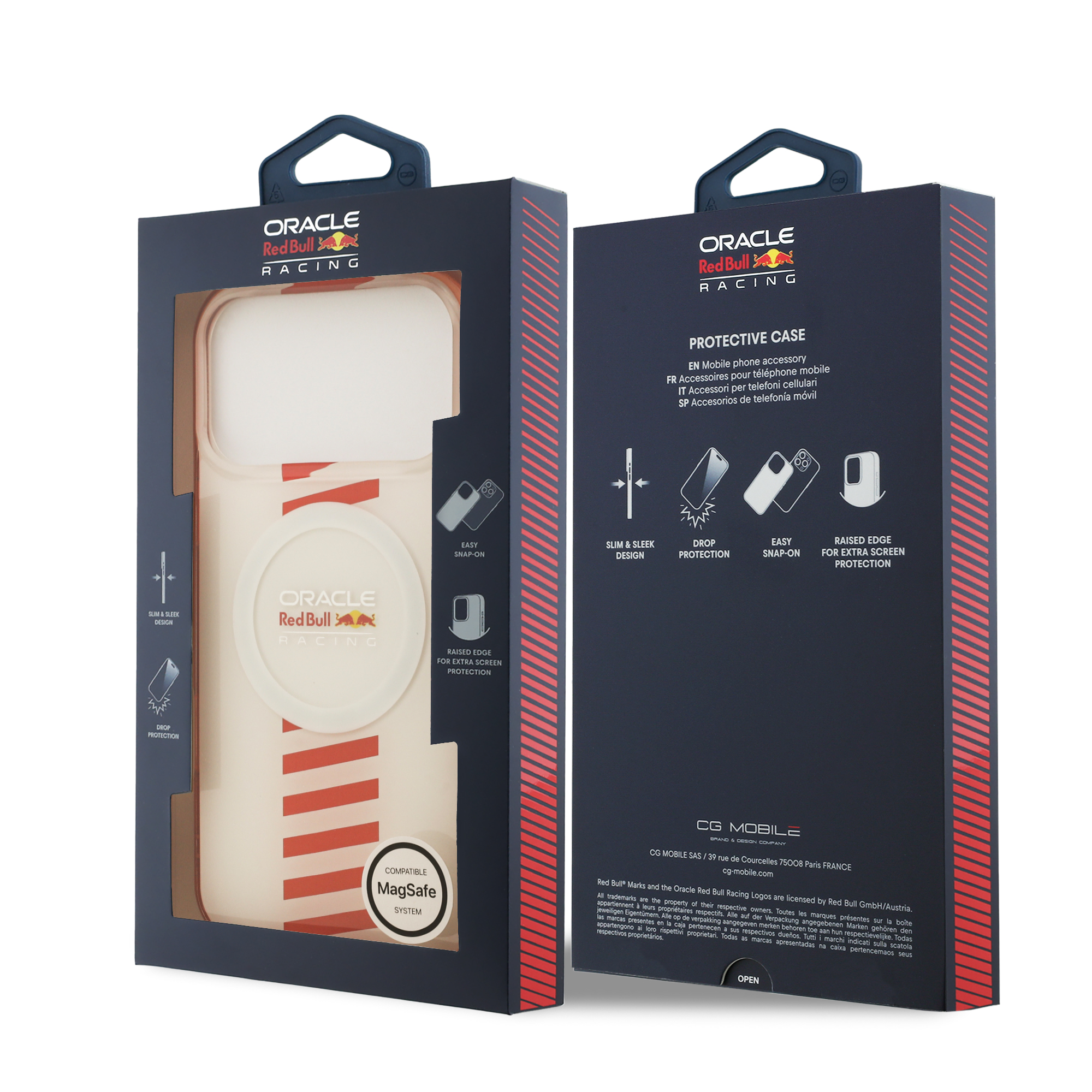 iPhone 17 Pro Max - REDBULL RACING Double Layer Centered Powerbar White - 8