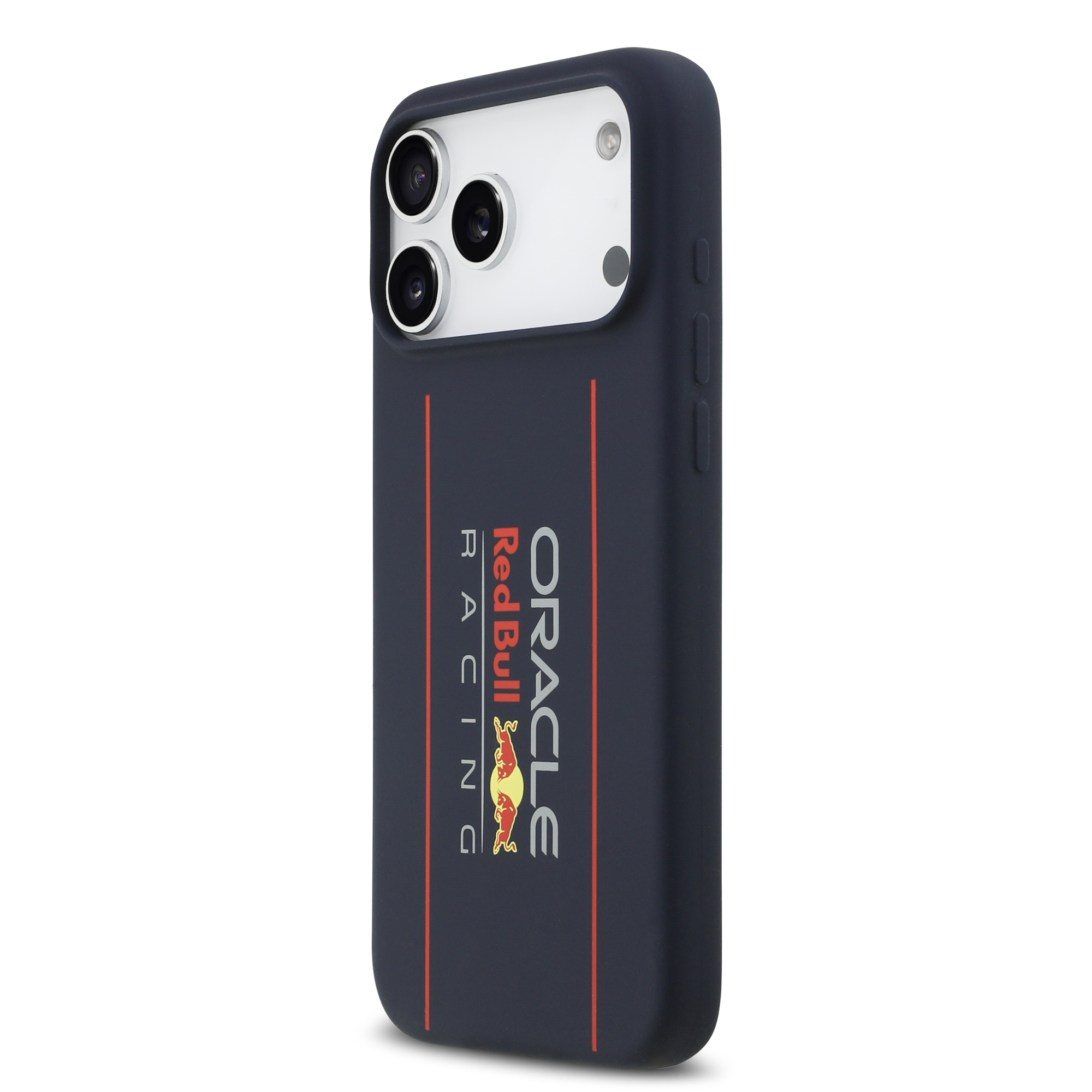 iPhone 17 Pro Max - REDBULL RACING Liquid Silicone Oversize Vertical Logo Navy - 2