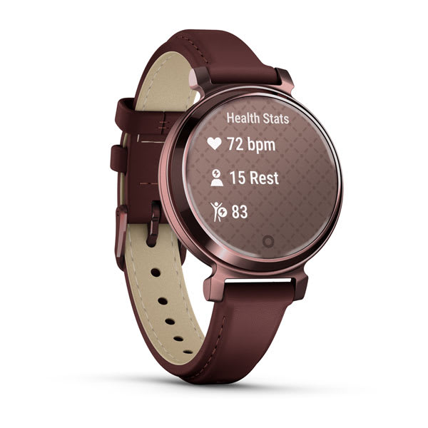 Garmin - Lily 2 Classic Dark Bronze Mulberry Leather - 3