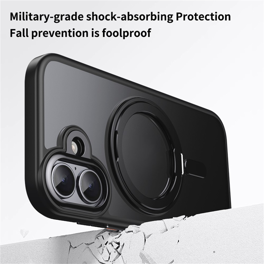 iPhone 17 - Acrylic Metal Kickstand With MagSafe Black - 3