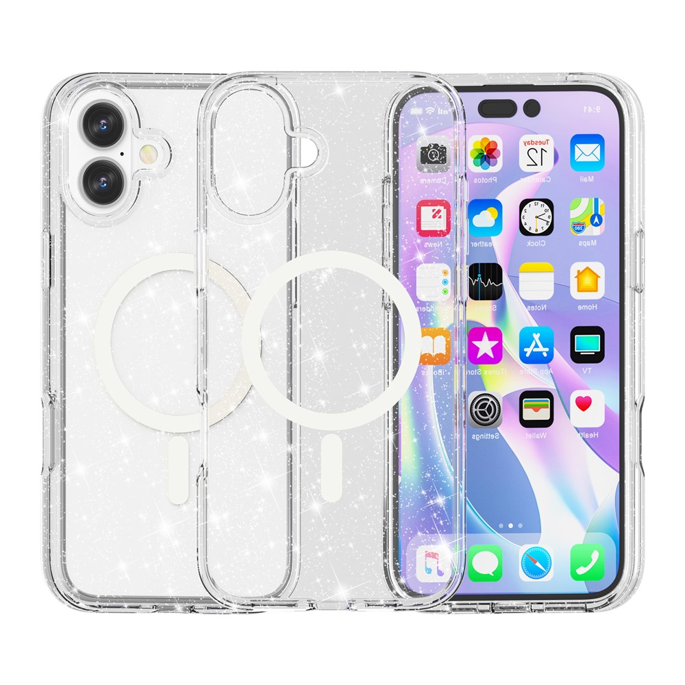 iPhone 17 - Glitter Powder With MagSafe Transparent - 2