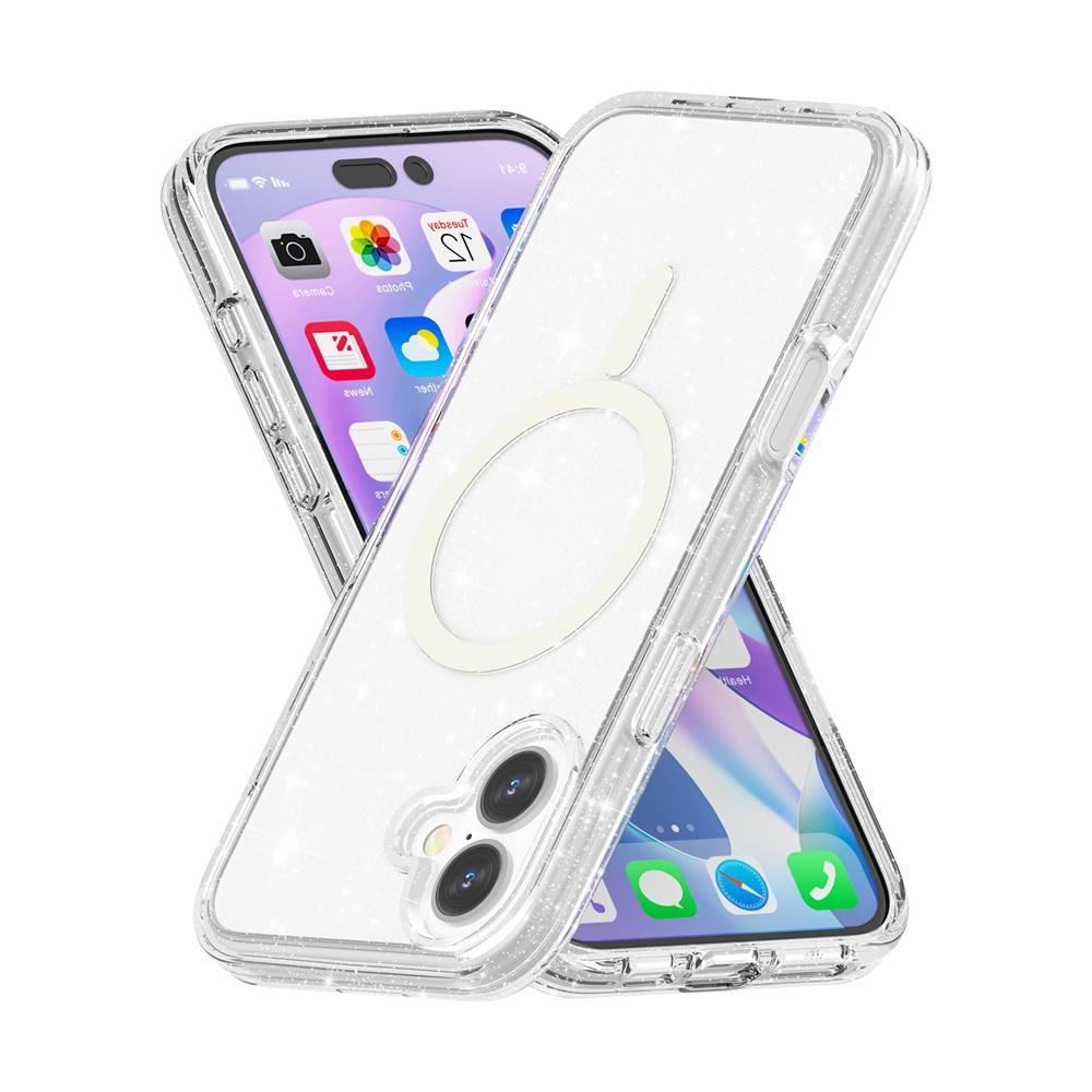iPhone 17 - Glitter Powder With MagSafe Transparent - 4