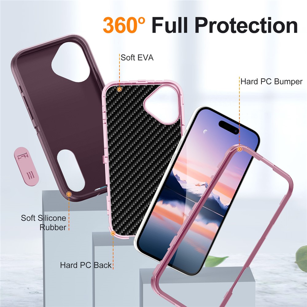 iPhone 17 - EVA 3 in 1 Purple Pink - 7