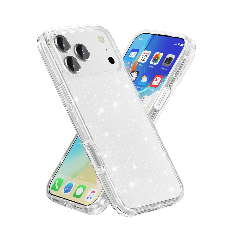 iPhone 17 Pro - TPU Glitter Powder Transparent - 2