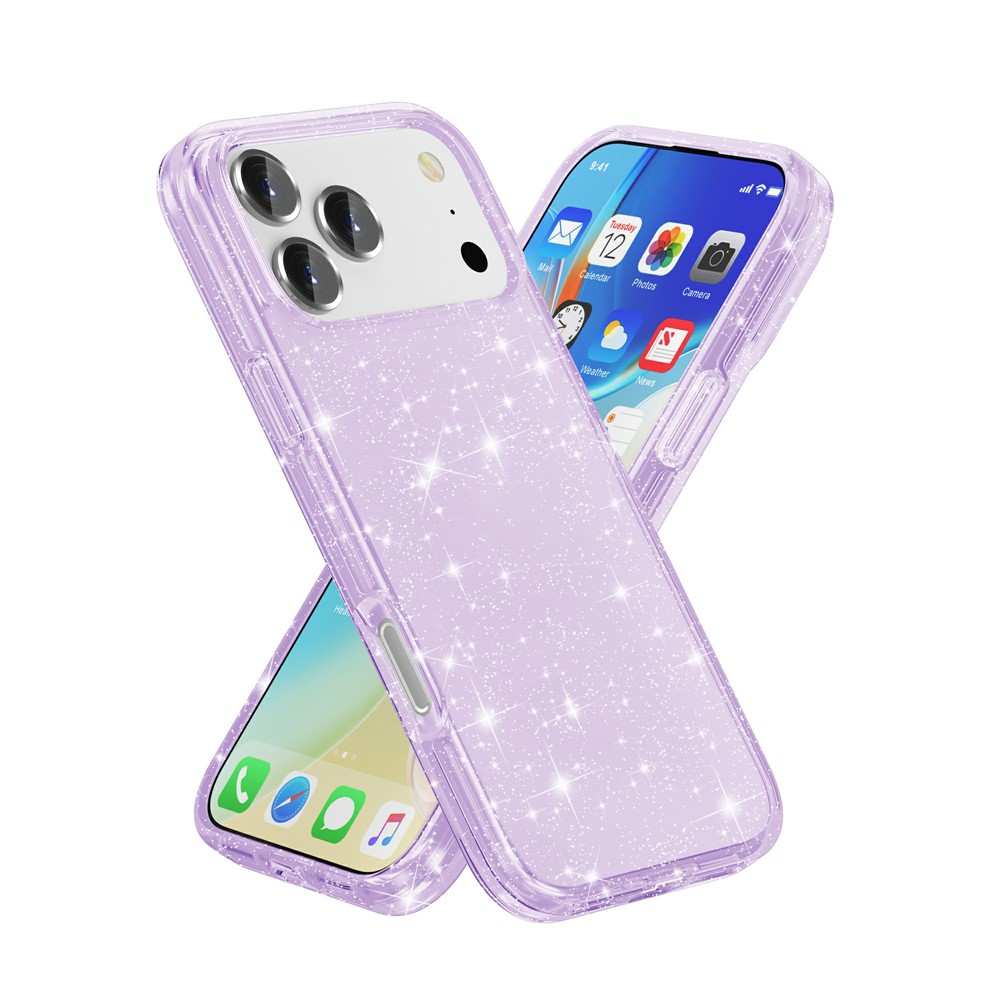 iPhone 17 Pro - TPU Glitter Powder Purple - 2