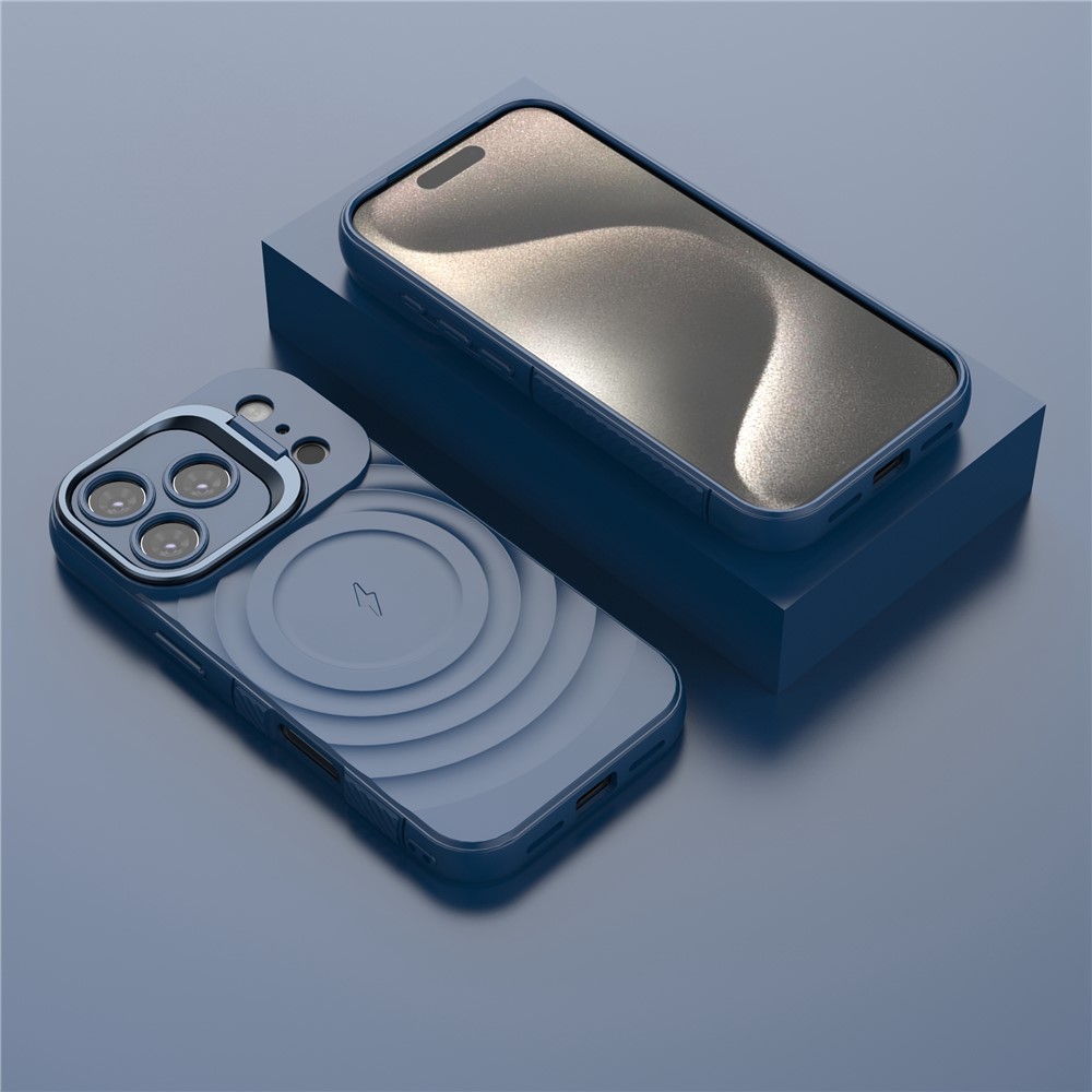 iPhone 17 Pro - Kickstand Ripple Texture Blue - 4