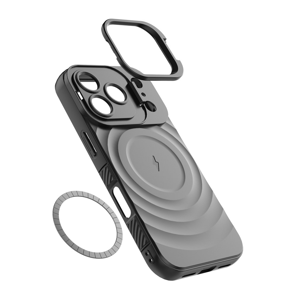 iPhone 17 Pro - Kickstand Ripple Texture Blue - 7