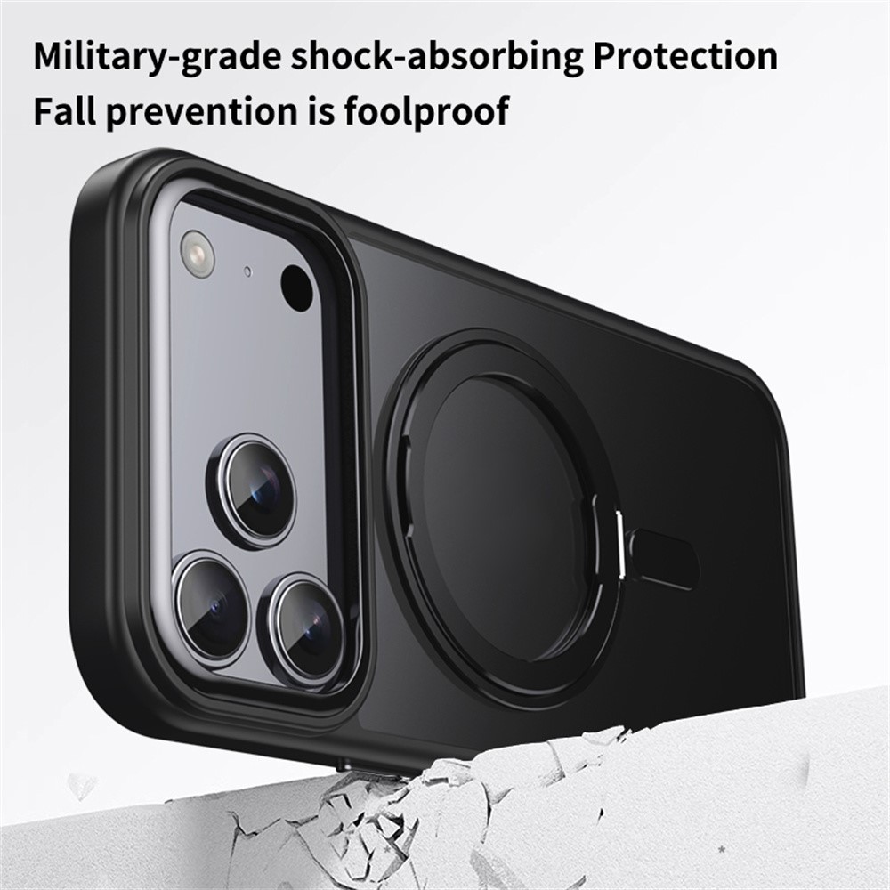 iPhone 17 Pro Max - Acrylic Metal Kickstand With MagSafe Black - 3