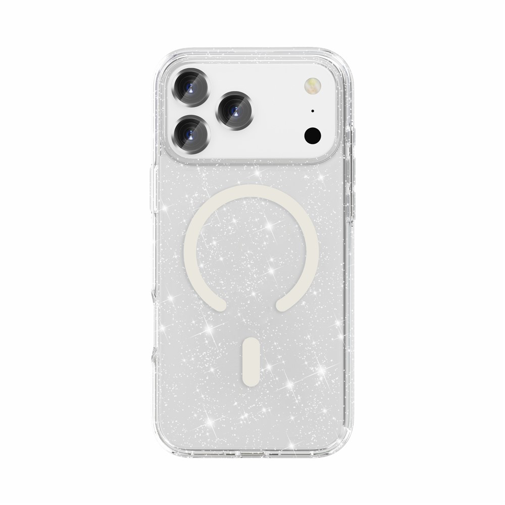 iPhone 17 Pro Max - Glitter Powder With MagSafe Transparent - 6